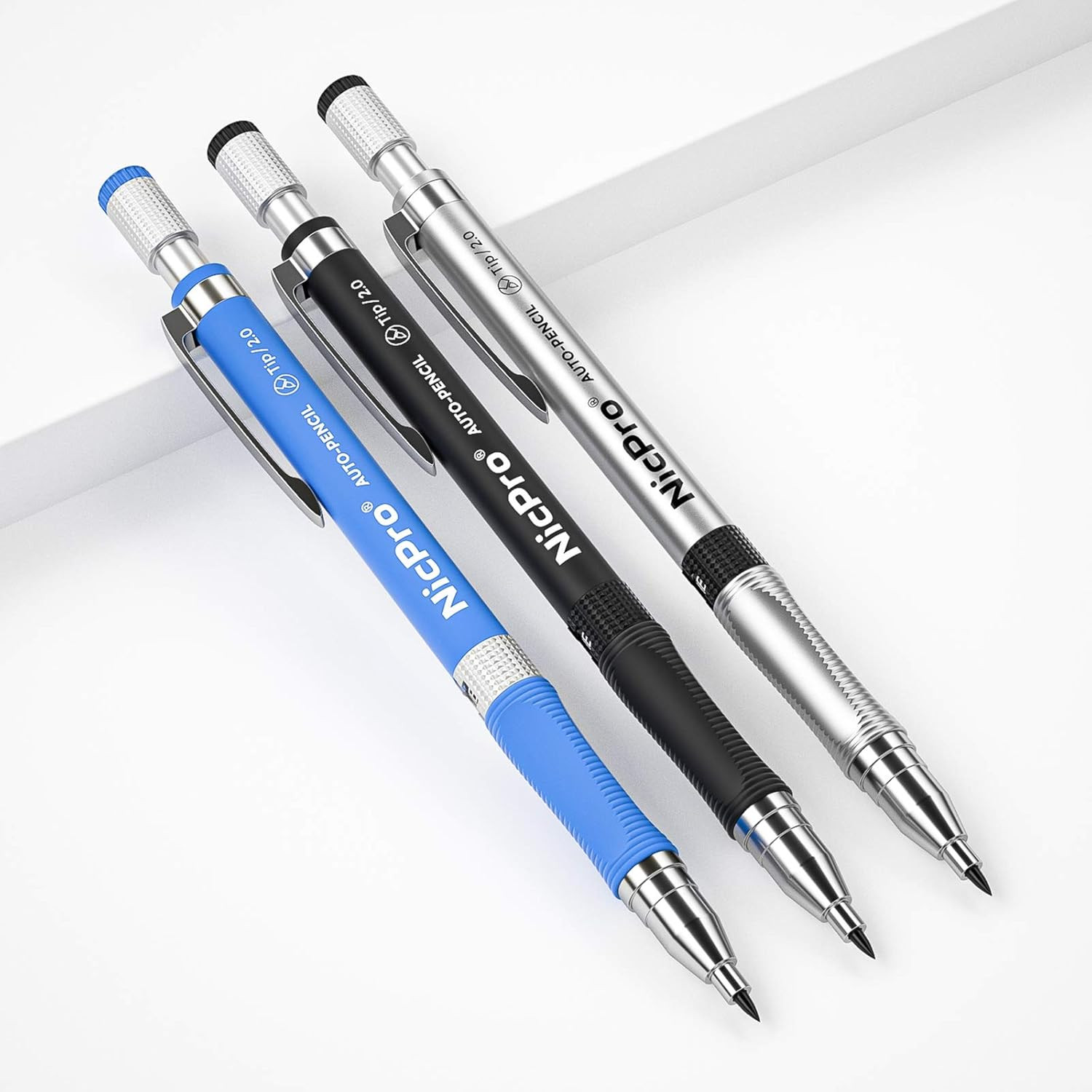 11 Piece Mechanical Pencil Set With Lead Refills Eraser And Sharpener