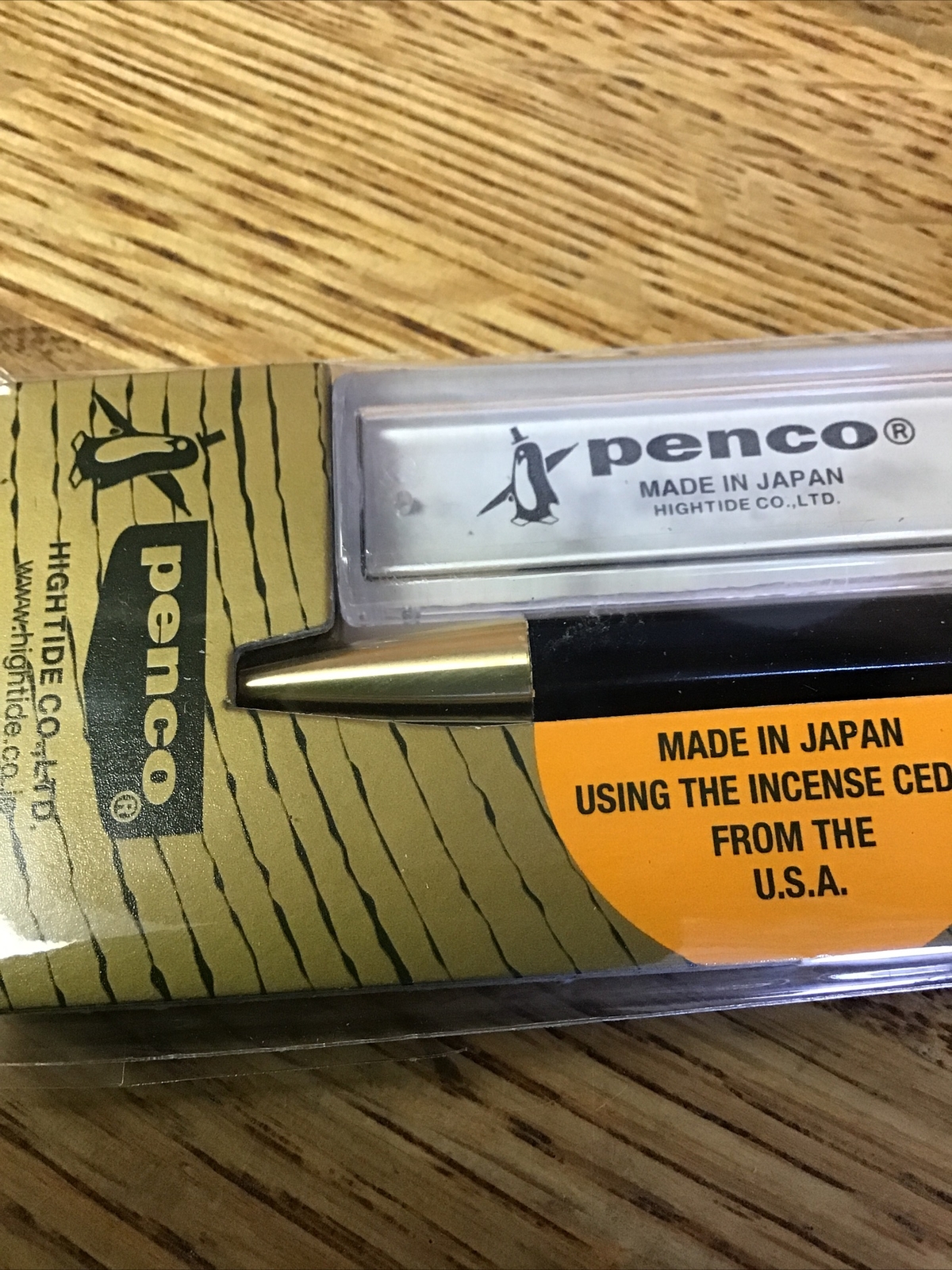 PENCO Prime Timber Brass [blue] 2mm wick holder And Sharpener