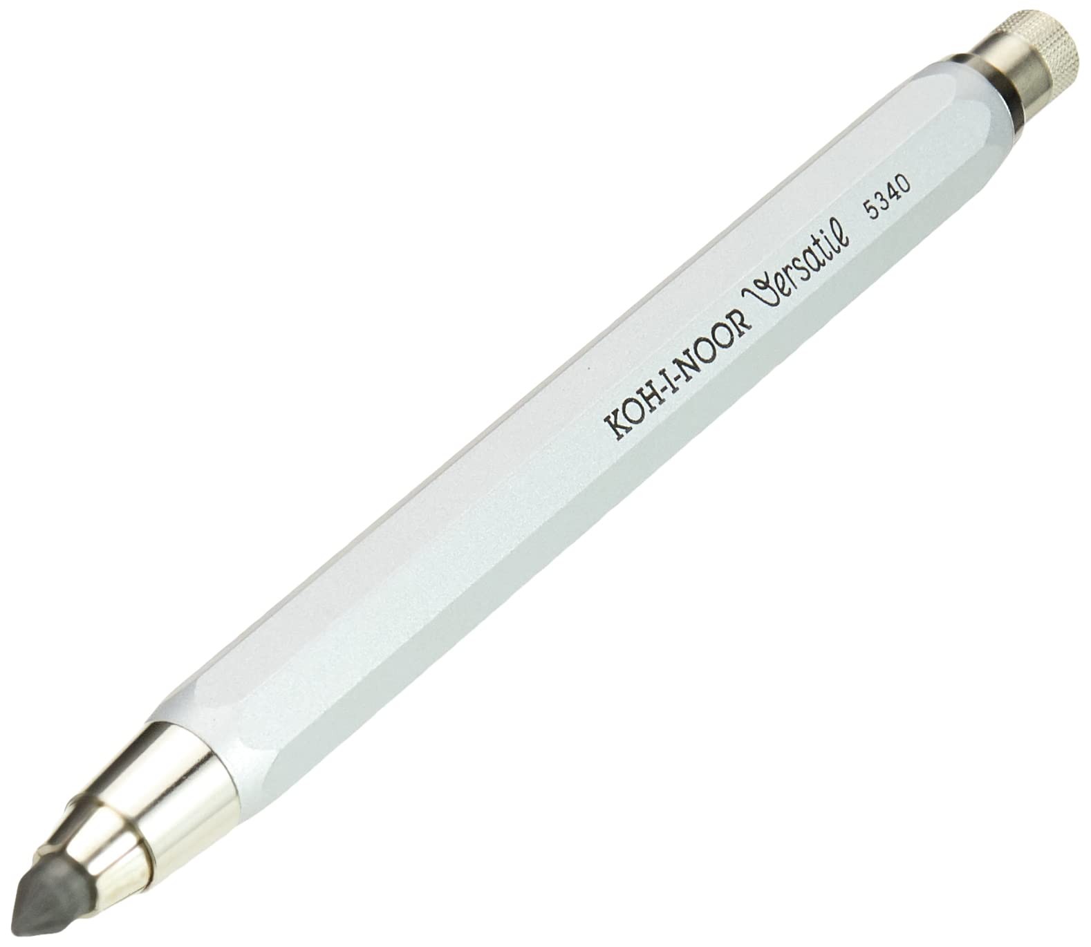 Koh-i-noor Silver Mechanical Pencil 5.6Mm High Quality Metal Writing Instrument