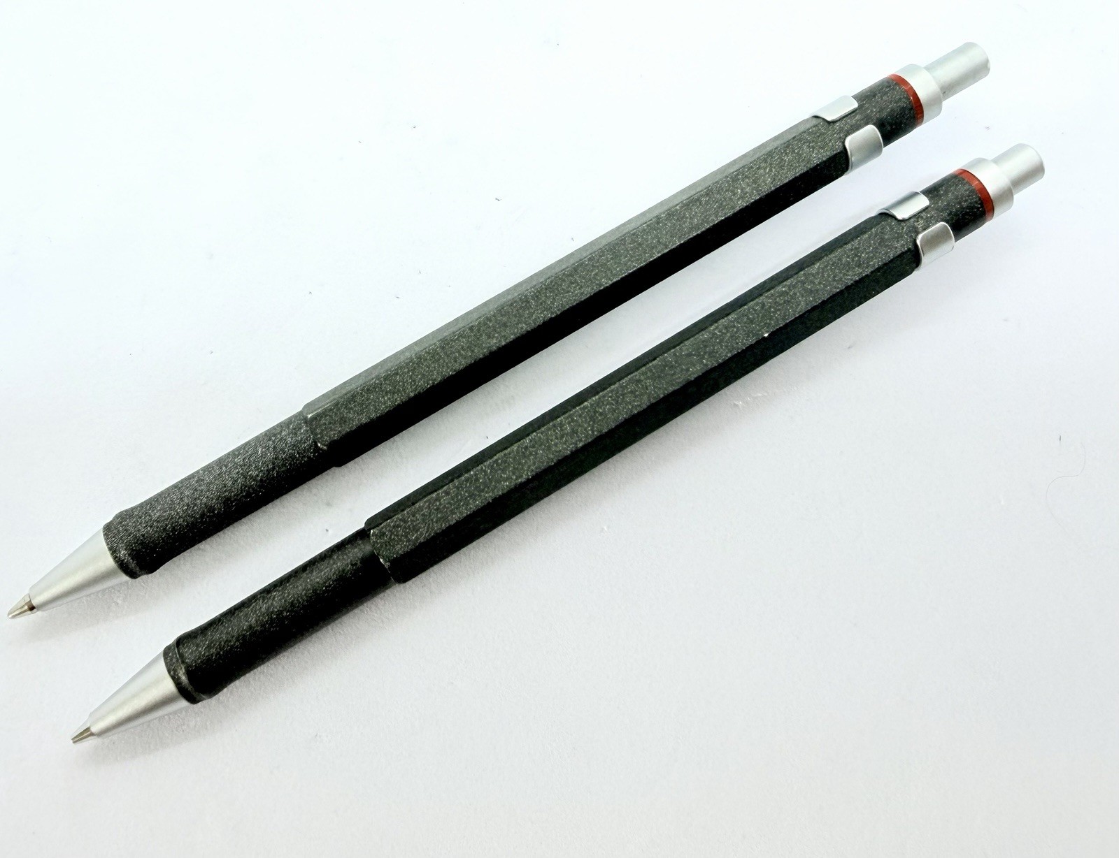 Rotring Newton Lava Ballpoint Pen & Mechanical Pencil Double Push Knock Set Box