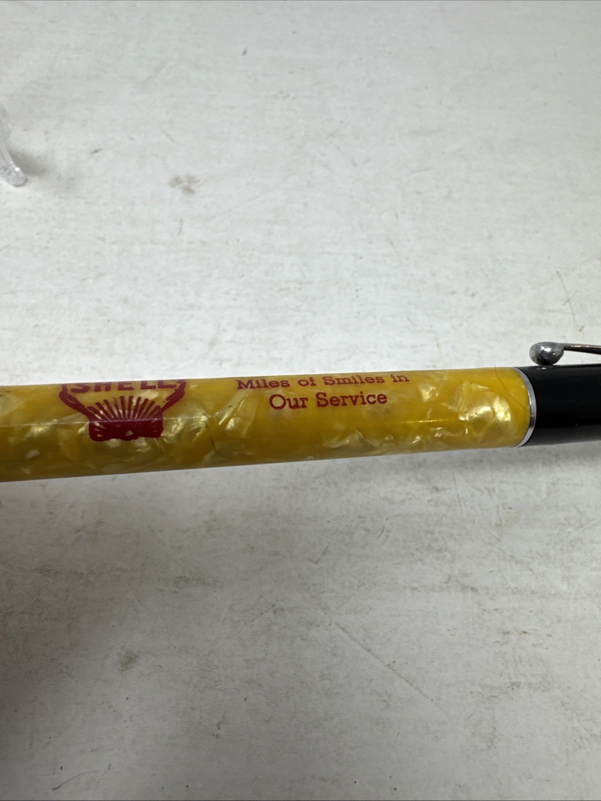 Vintage Marbled Mechanical Pencil Shell Oil Service Station Carroll Iowa