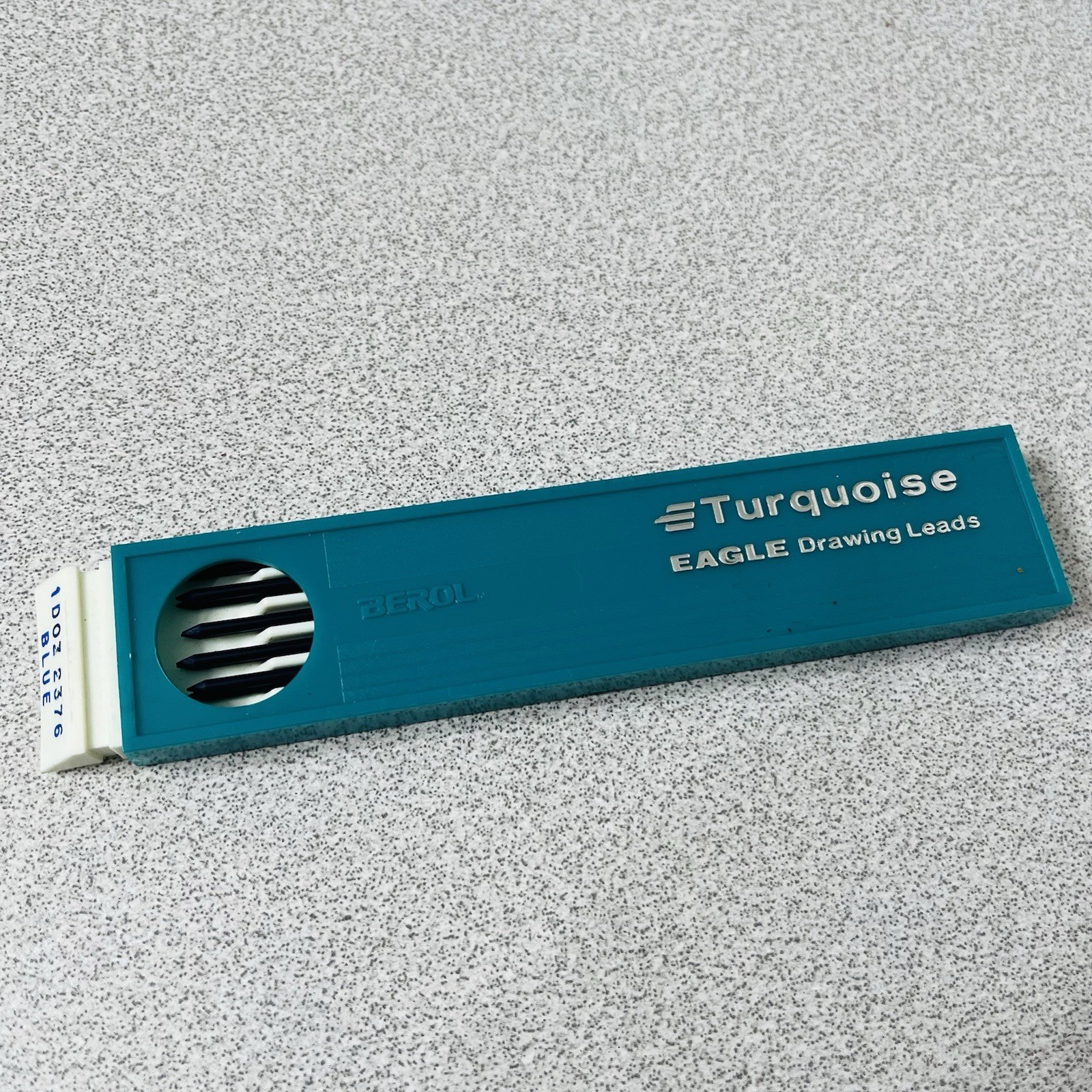 Vintage Turquoise Eagle Drawing Leads #2376 Blue Unused One Dozen (12)
