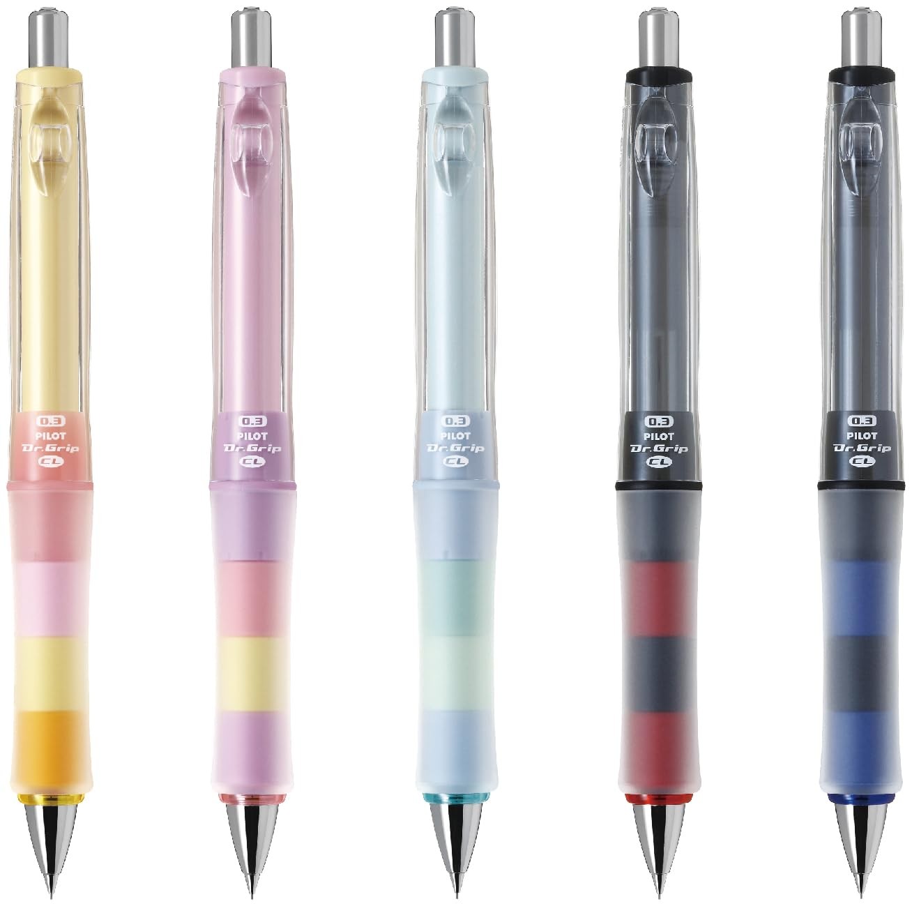 Dr. Grip CL Playborder Mechanical Pencil, 0.3mm, Pastel Pink, HDGCL50R3PPP