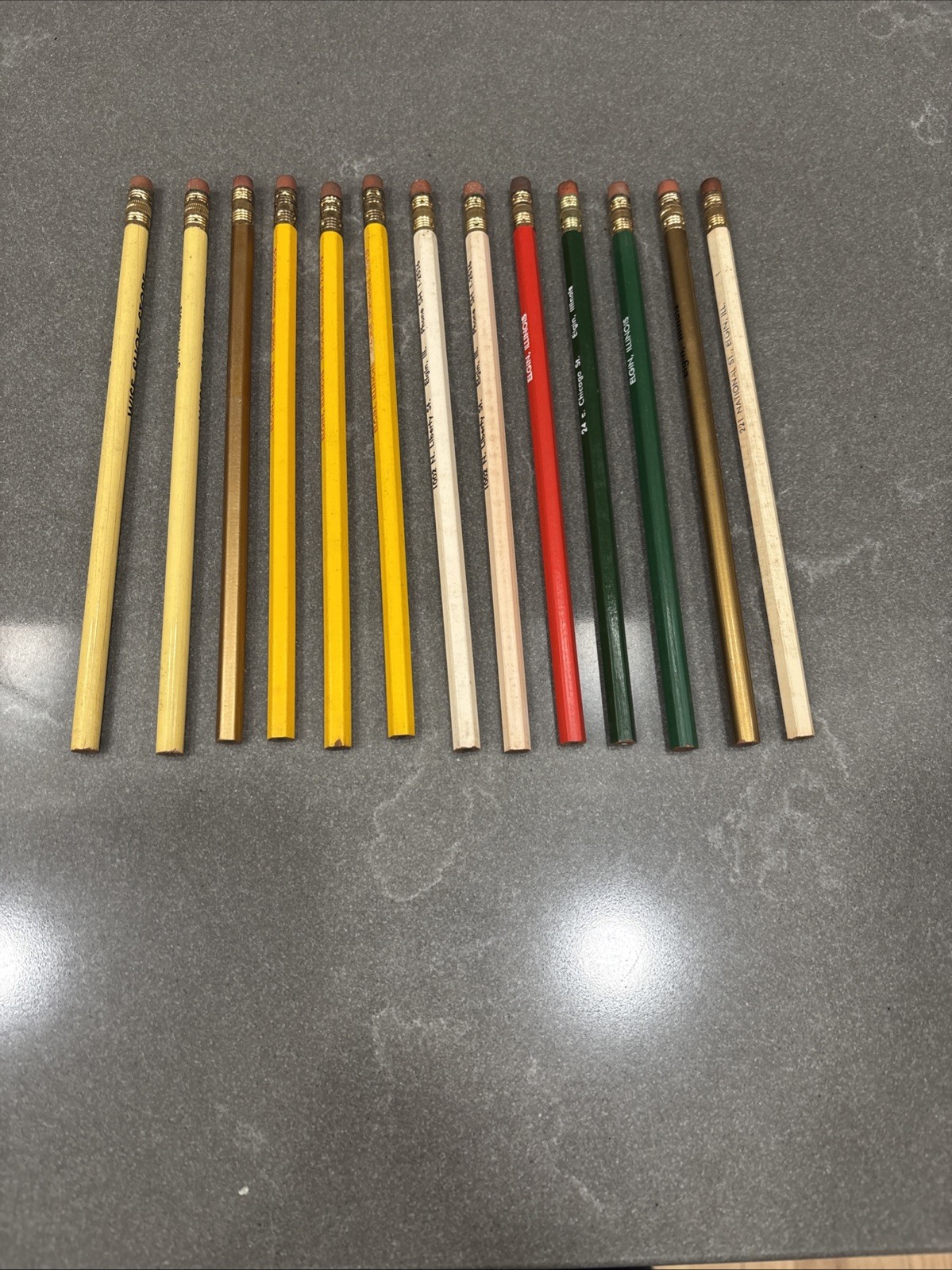 Lot 13 Vintage Advertising Pencils Elgin Illinois Wise Shoe Modern Dairy Morse