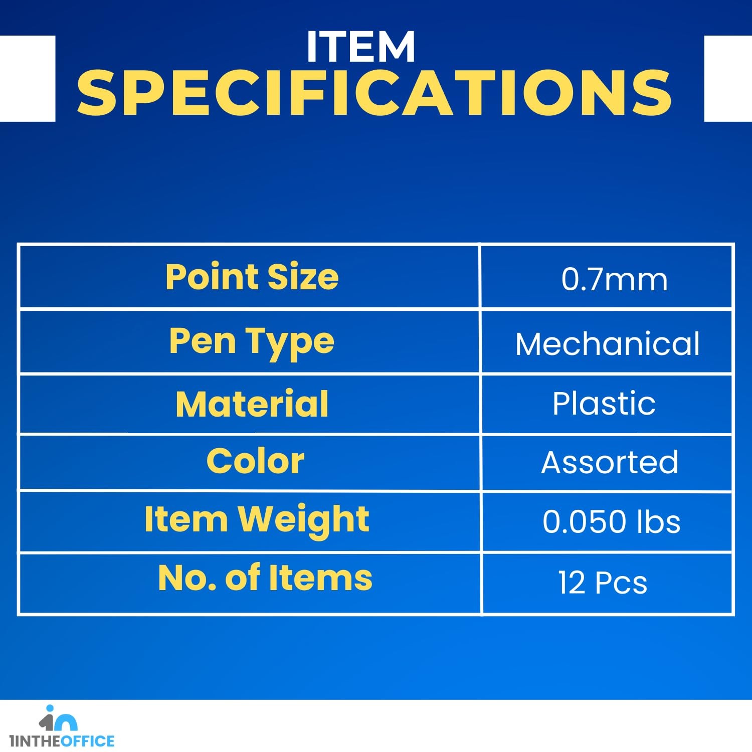 12 Pack Mechanical Pencil 0.7mm Set Lead Rubber Grip Refillable Writing