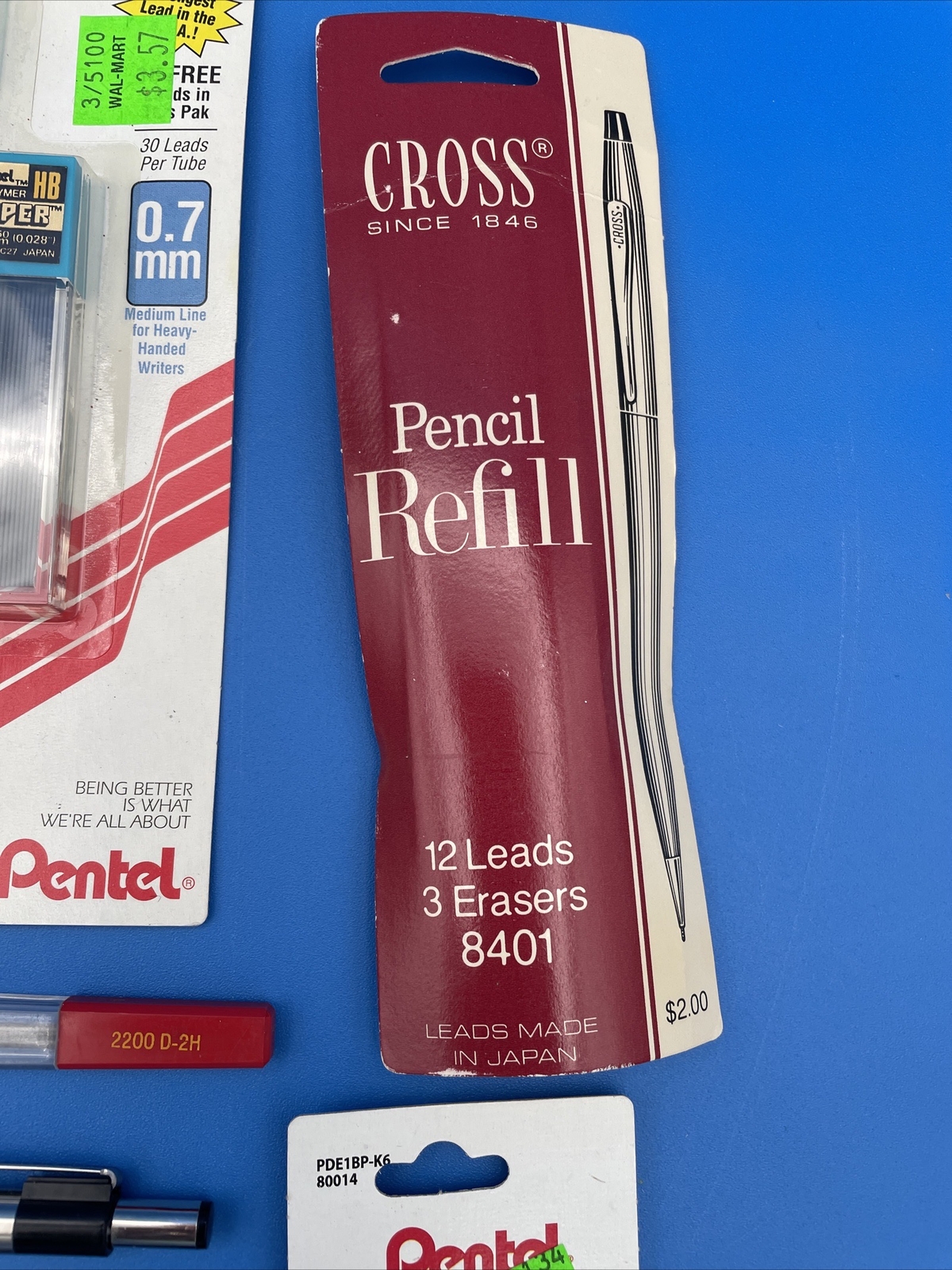 Mechanical Pencils Leads Erasers Pentel Berol Zebra more Vintage Japan See List