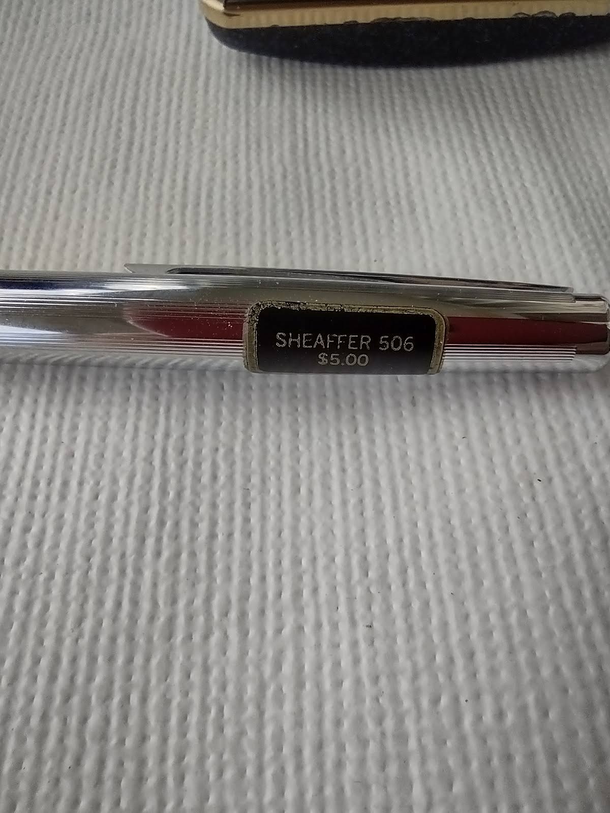 NEW 1970’s SHEAFFER MECHANICAL PENCIL 506 WHITE DOT SILVER CHROME USA HARD BOX