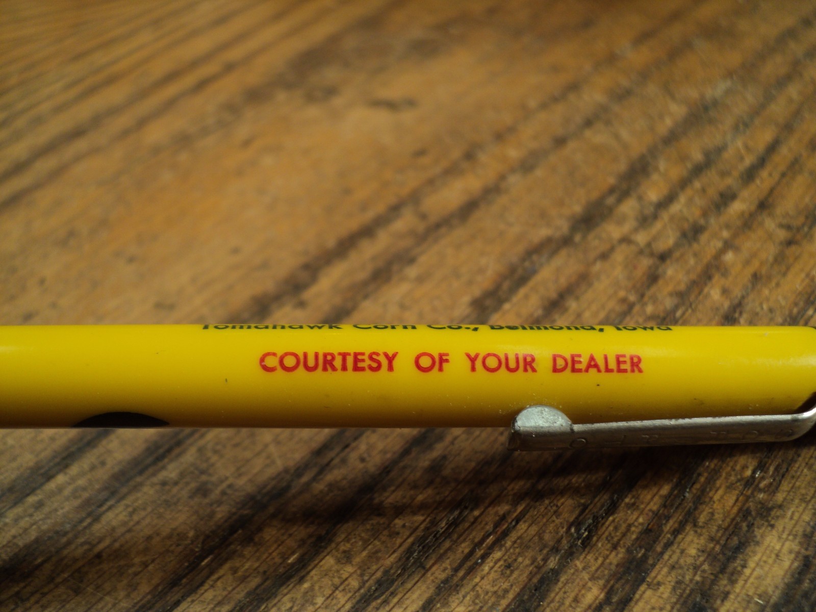 Vintage Scripto Mechanical Pencil Tomahawk-Clarke-Carlson Corn Combine Research