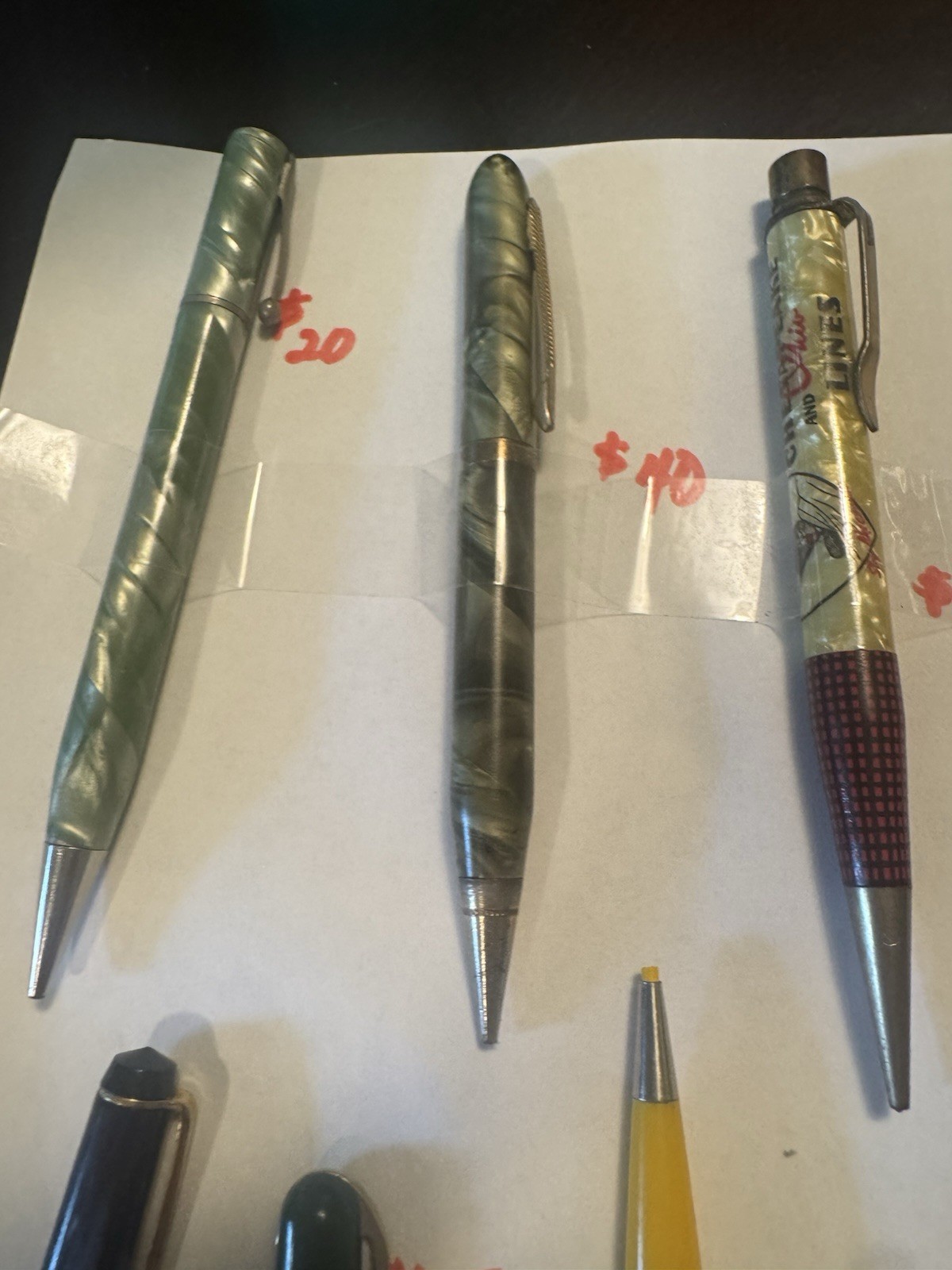 Lot of 27 Vintage Mechanical Pencils – Advertising, Sheaffers, Ritepoint, Etc