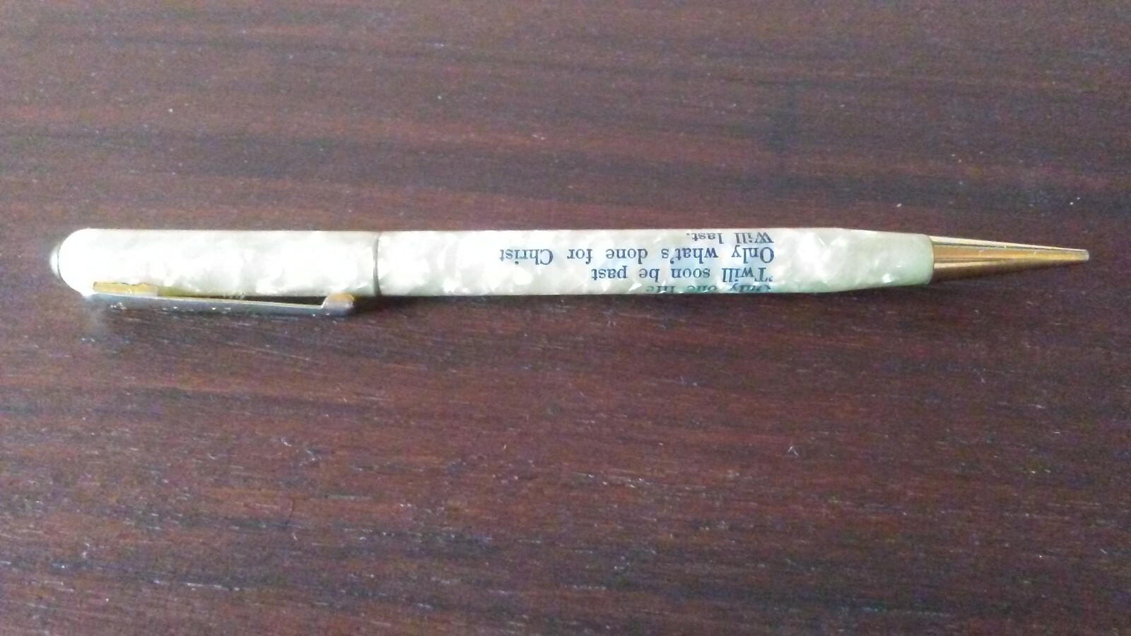WESTPORT Mother of Pearl Phil. 1:21 GSH *Nonworking* Mechanical Pencil