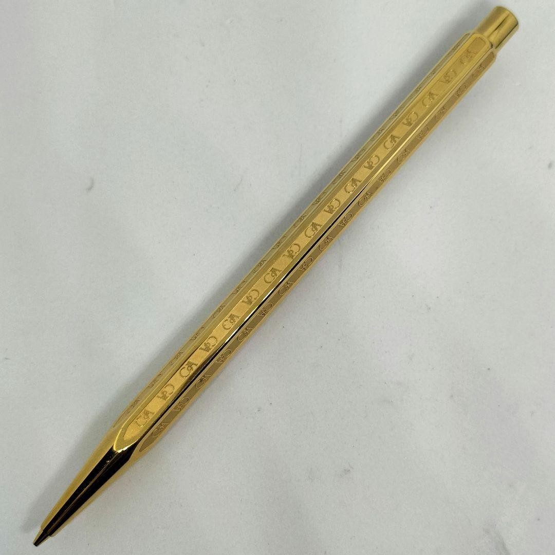 Caran d’Ache Ecridor Hexagonal Mechanical Pencil Gold 18K Gold Plated