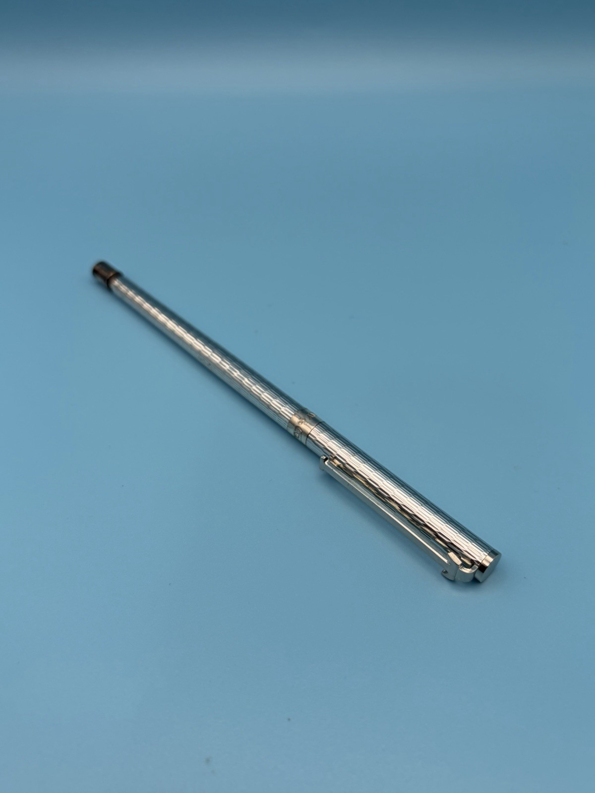Used Vintage Tiffany & Co T-clip Mechanical pencil Textured Pattern Ladies Rare