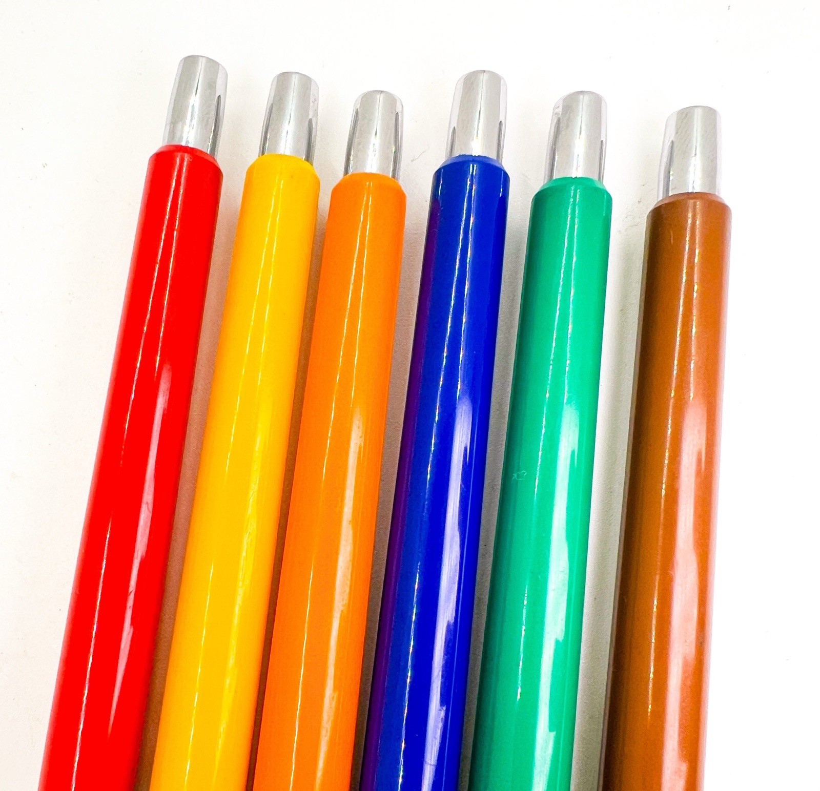 MITSUBISHI Color mechanical pencil 6pcs set Red Yellow Orange Green Blue Brown