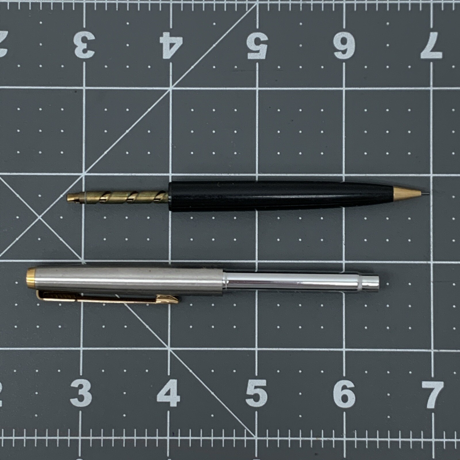 Vintage Parker Gold Arrow Black Barrel Mechanical Pencil Made In USA