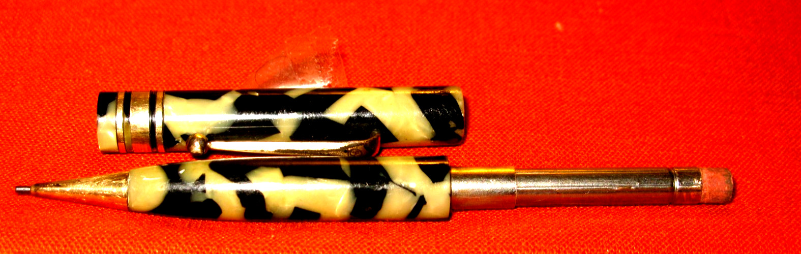 PRE-OWNED 5-1/4″LONG TORTOISE SHELL MECHANICAL PENCIL 1.18MM LEAD