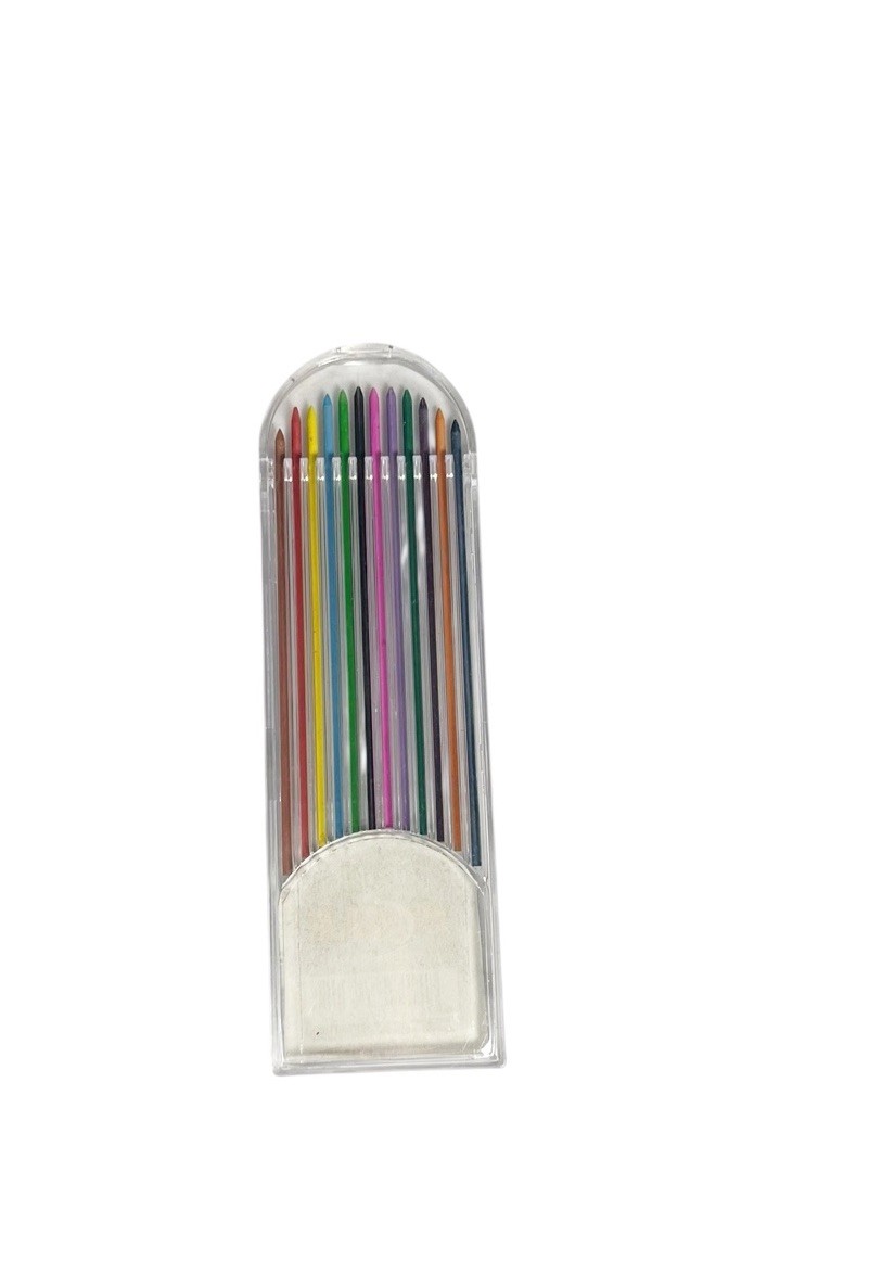TECHNICAL COLOURED DRAWING LEAD REFILL 2MM MECHANICAL PENCIL 12 COLORS