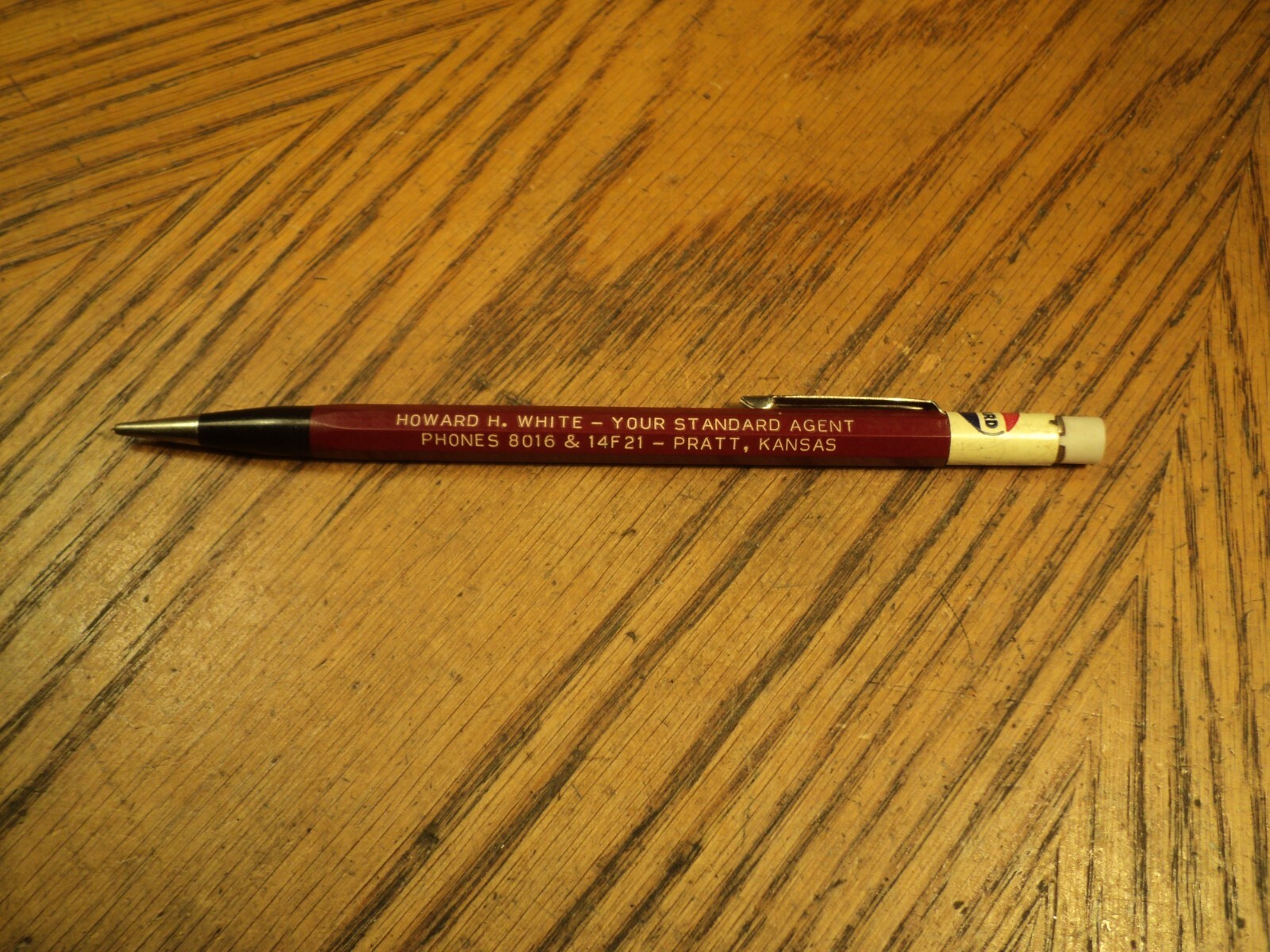 Vintage Autopoint Mechanical Pencil Standard Oil Pratt Kansas 5-5/8″ Long USA