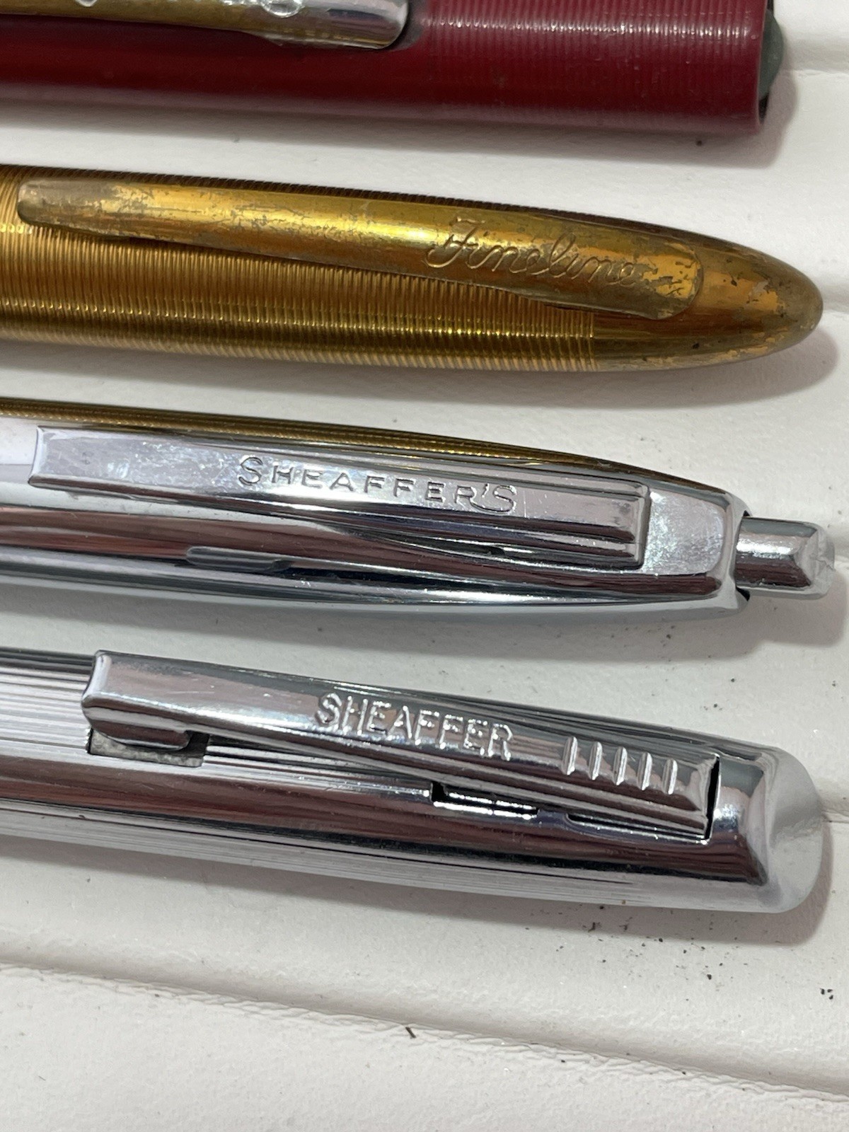 Lot of 5 Vintage Sheaffer & Fineline Mechanical Pencils & Pens – Mid‑Century