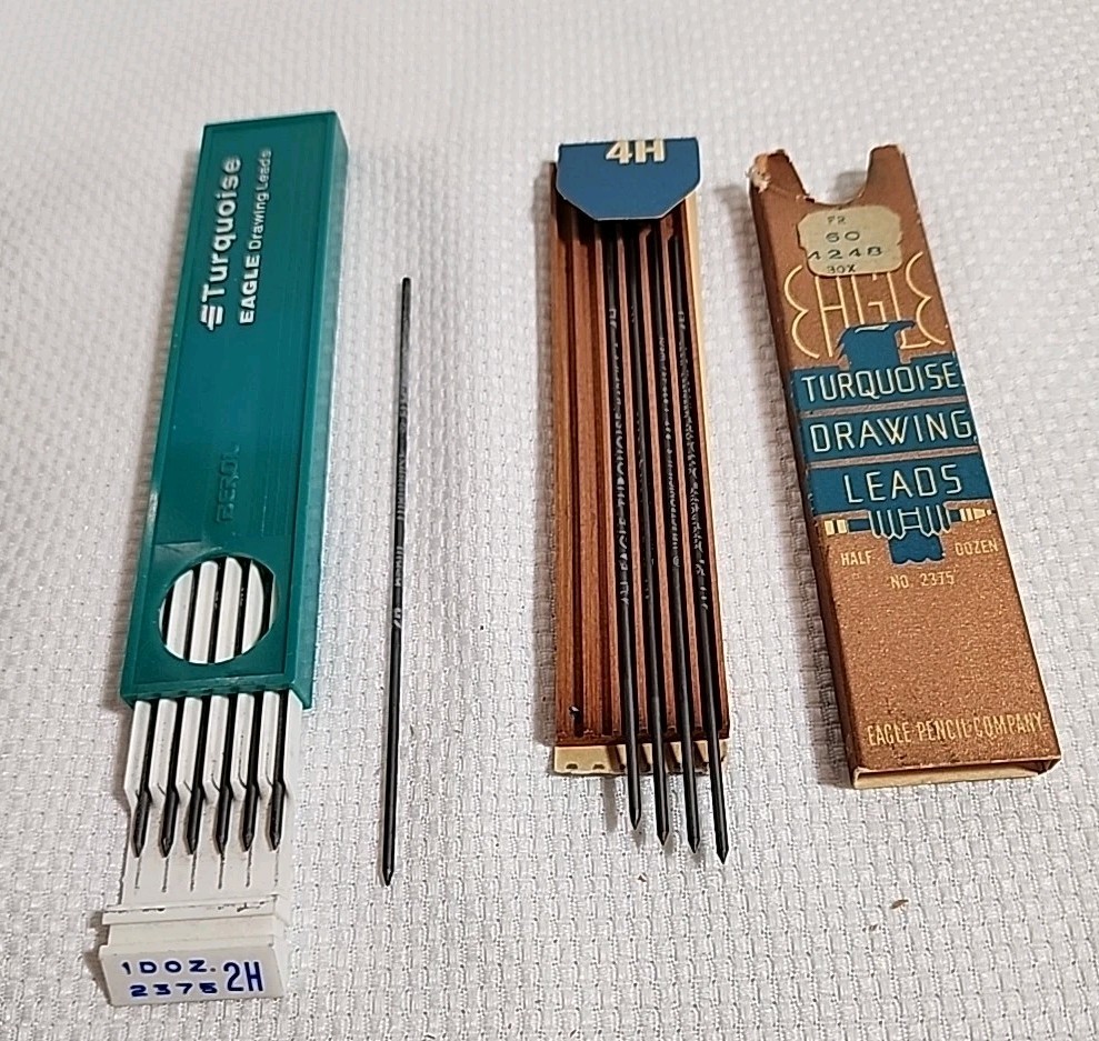 Vntg Turquoise Eagle Drawing Leads 7-2H Leads And 4-4H Leads See Photos
