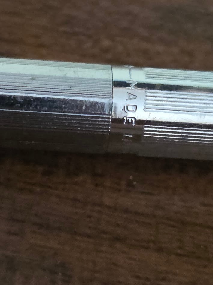 Vintage Sheaffer Mechanical Pencil Silver with GE Advertising Logo
