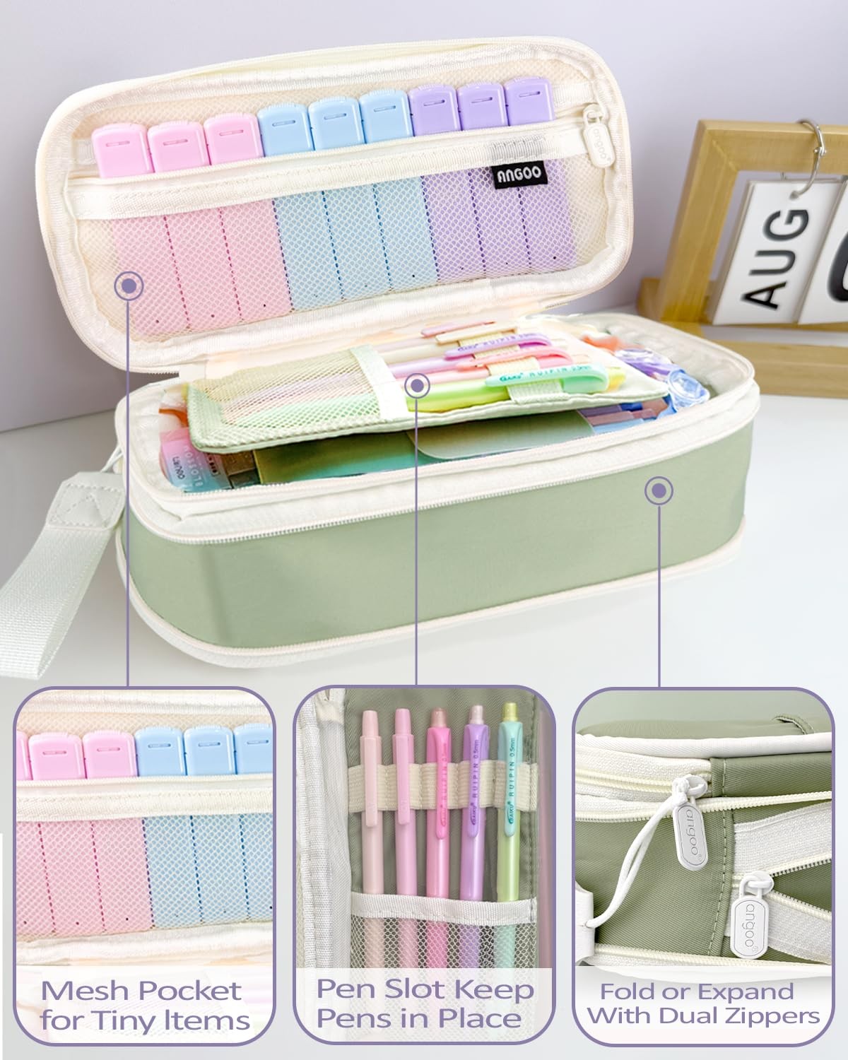 42PCS Mechanical Pencil Set with Cute Pencil Case 12X Pastel Mechanical Penci…