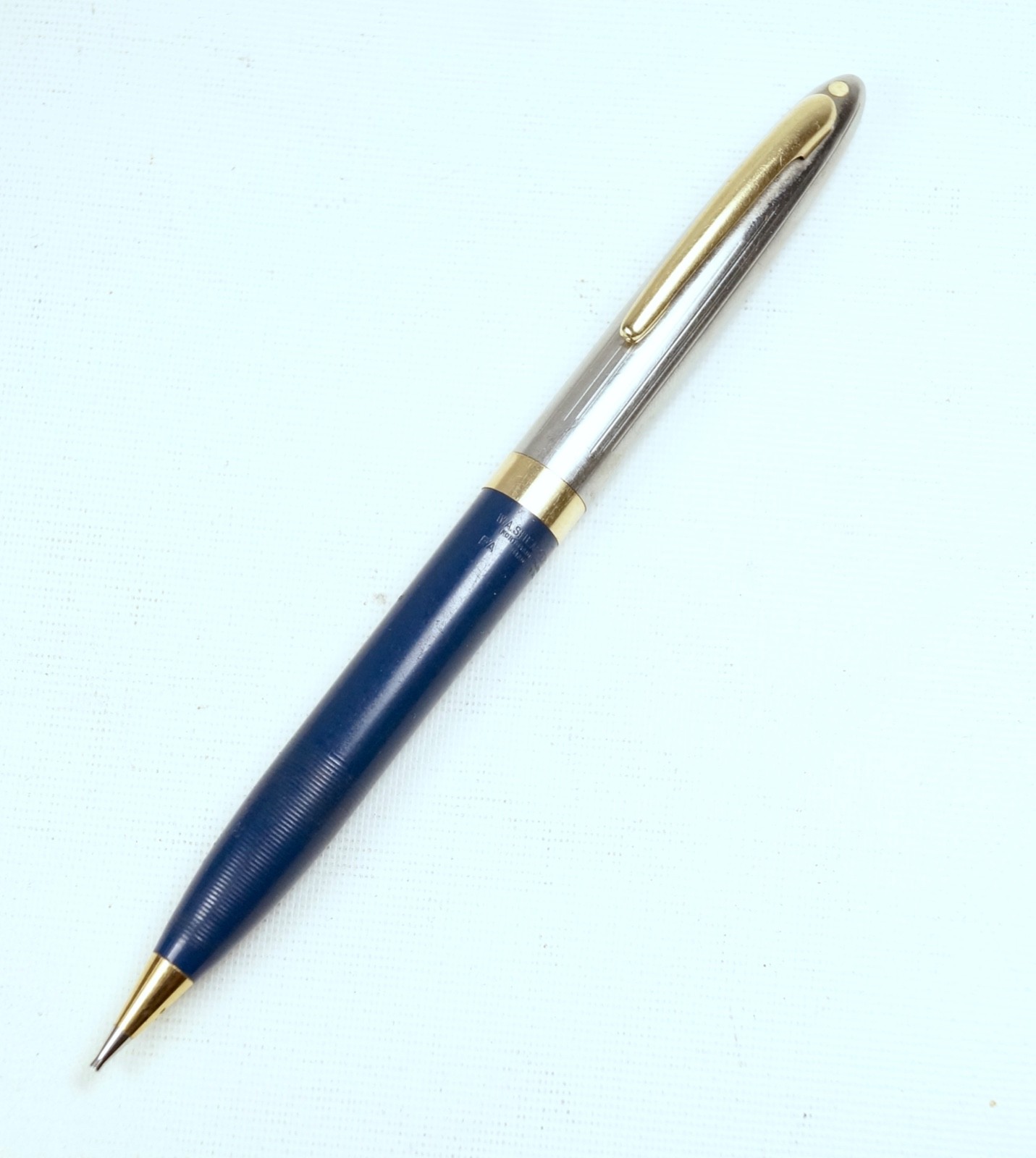 Sheaffer Sentinel Mechanical Pencil Blue Barrel Gold Filled Trim Loose Cap Ring