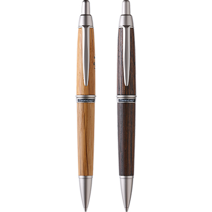 Suntory Yamazaki Barrel Mechanical Pencil Set of 2 Crafted from Whisky Cask Wood