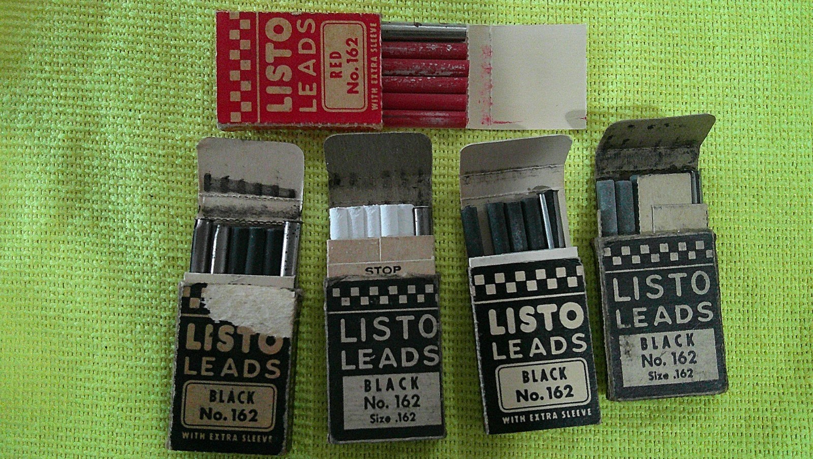 Listo Marking Leads No 162 Wax Marking Pencil Refills Wearever, Empire Vintage