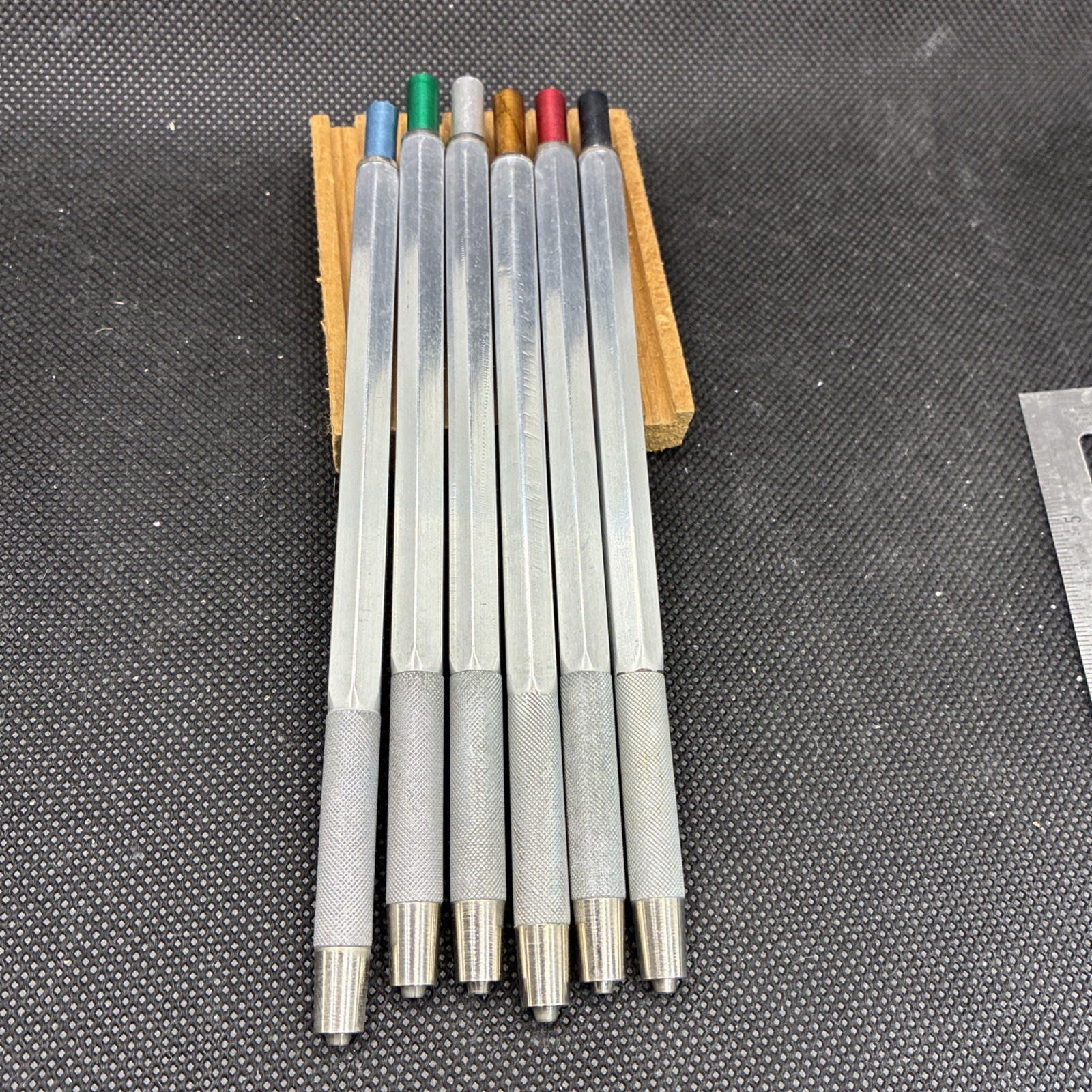 Vintage Metal 2mm Lead Holder Mechanical Pencil Lot Of 6 #2 Loc C