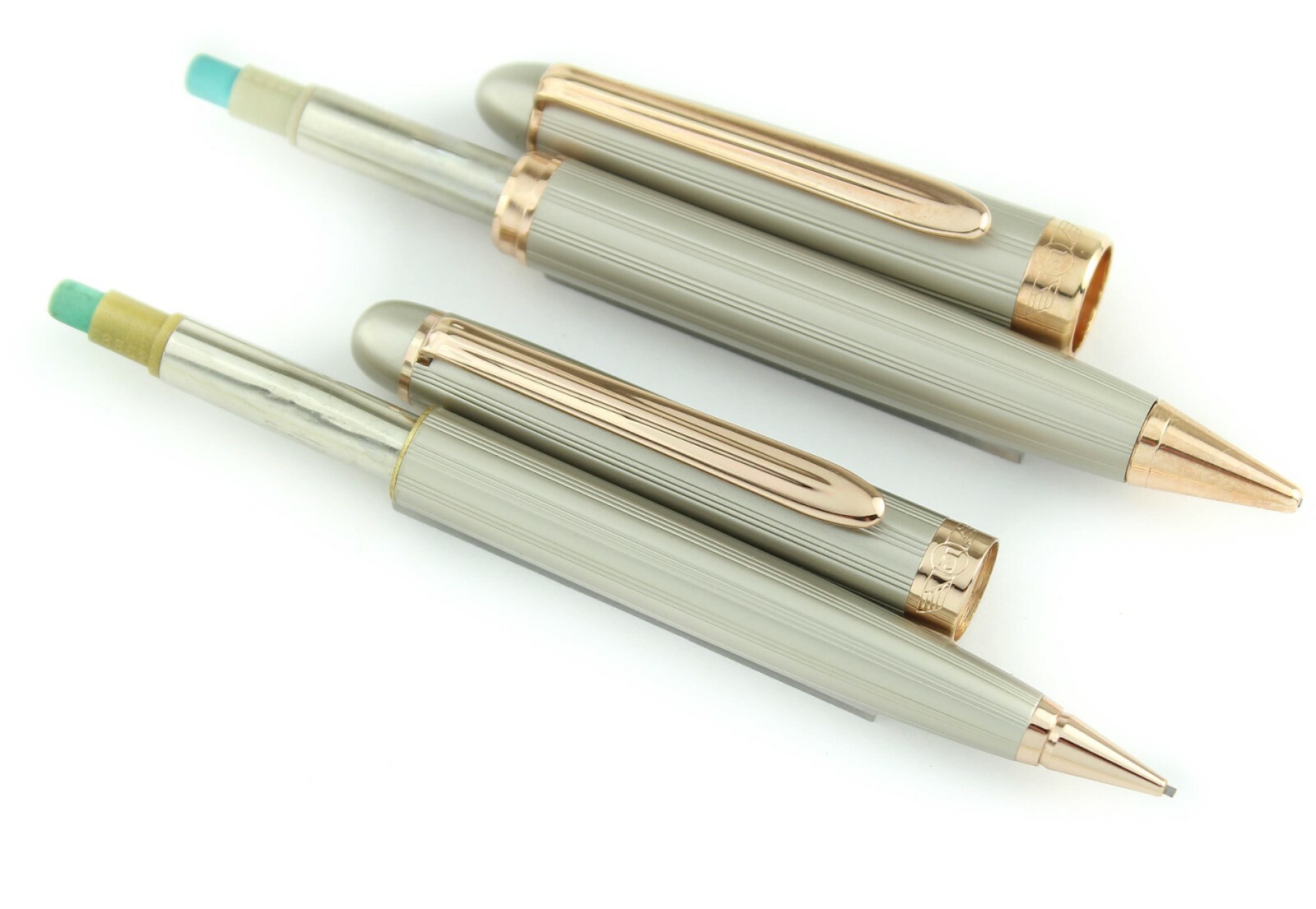 Retro 51 200 Series Silver & Rose Gold Mechanical Pencil Set – Rare Cr.1990’s