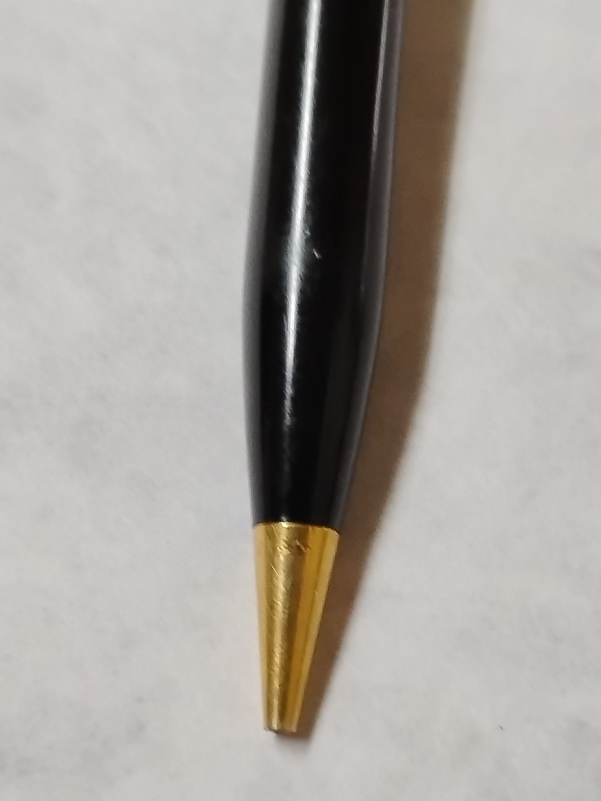 VTG Waterman Mechanical Pencil Black & Gold Parts Only Mid-Century USA #Q6
