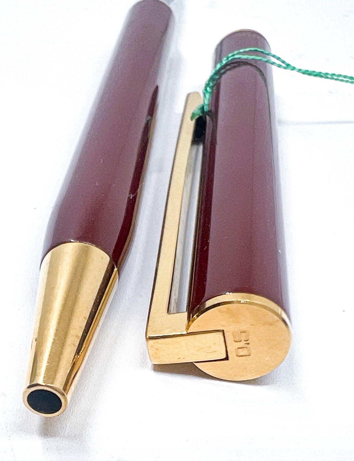 Mint pilot grandee Burgundy Brass Mechanical Pencil Double Twist retractable tip