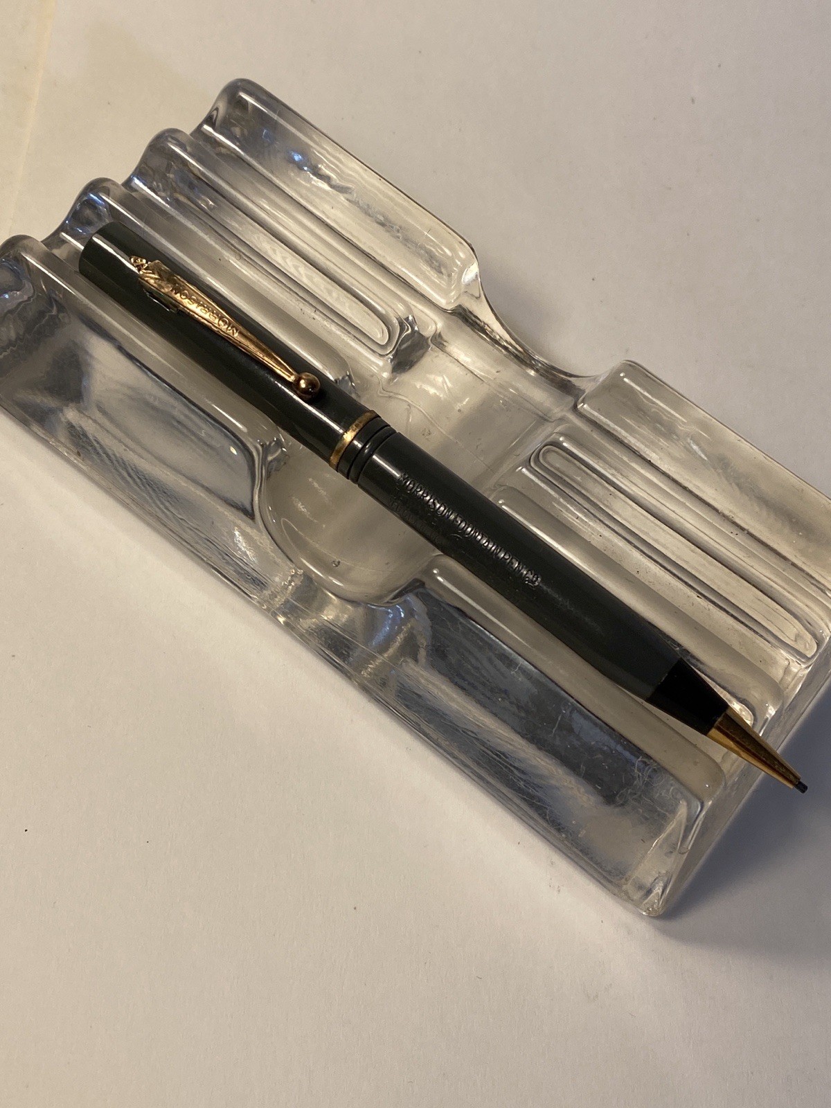 Vintage Morrison Fountain Pen Co. Mechanical Pencil No. 66 Gray & Black
