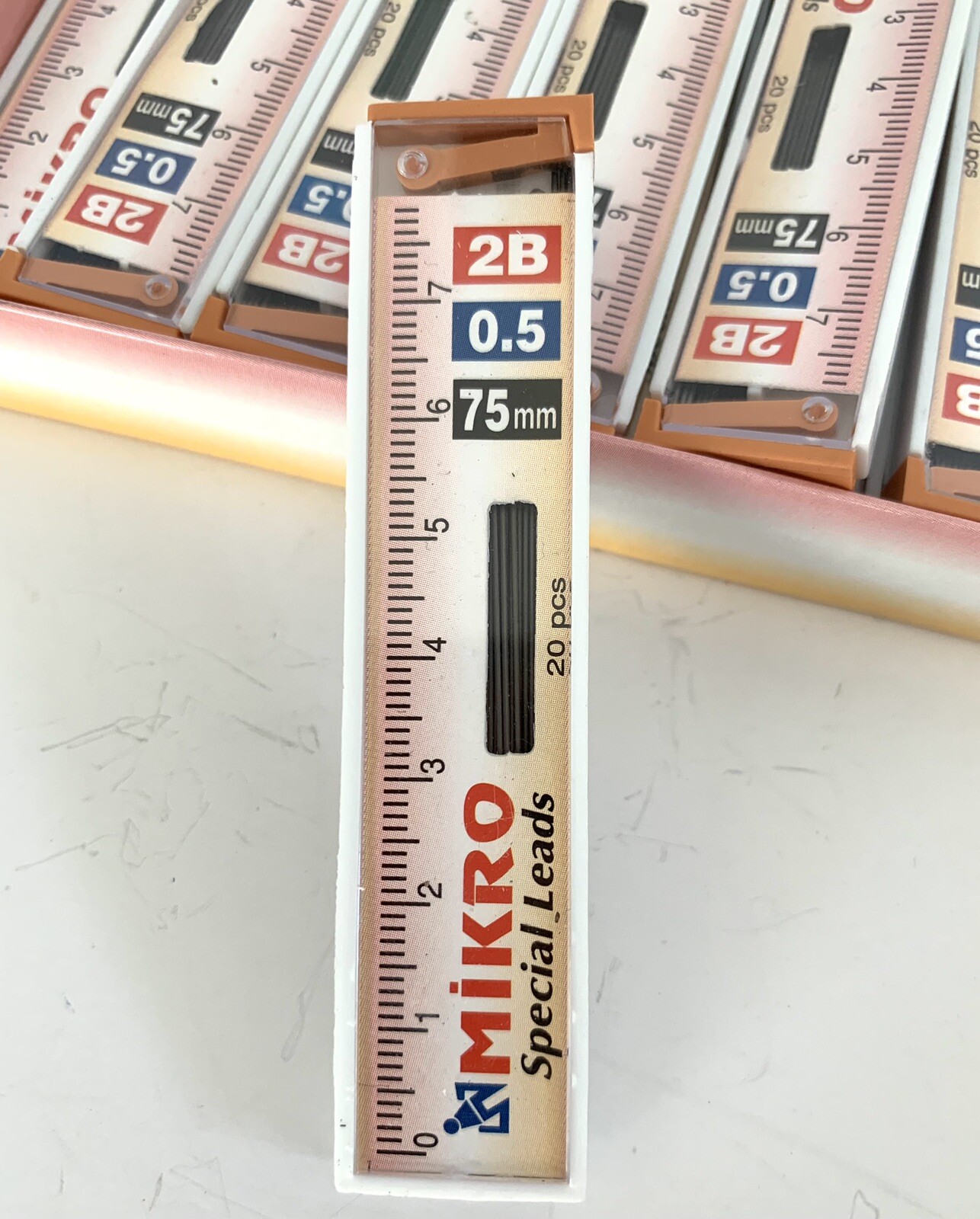 Mikro Mechanical Pencil Leads 0.5 2B Leads X 24 Tubes/Packs of 20 Leads Each NEW