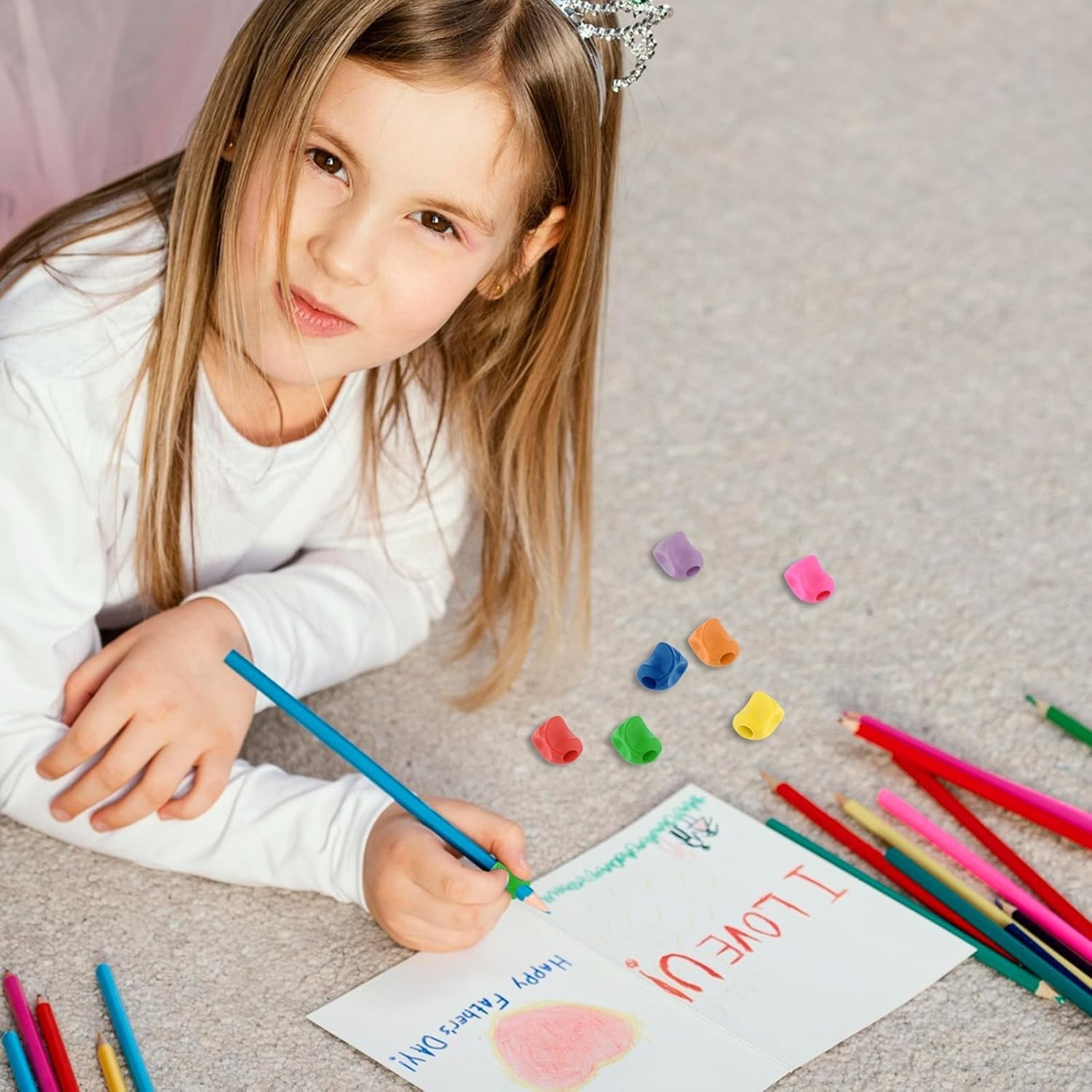 Pencil Grips for Kids Handwriting,Pencil Grips Pencil Grippers 15PCS Pencil Grip