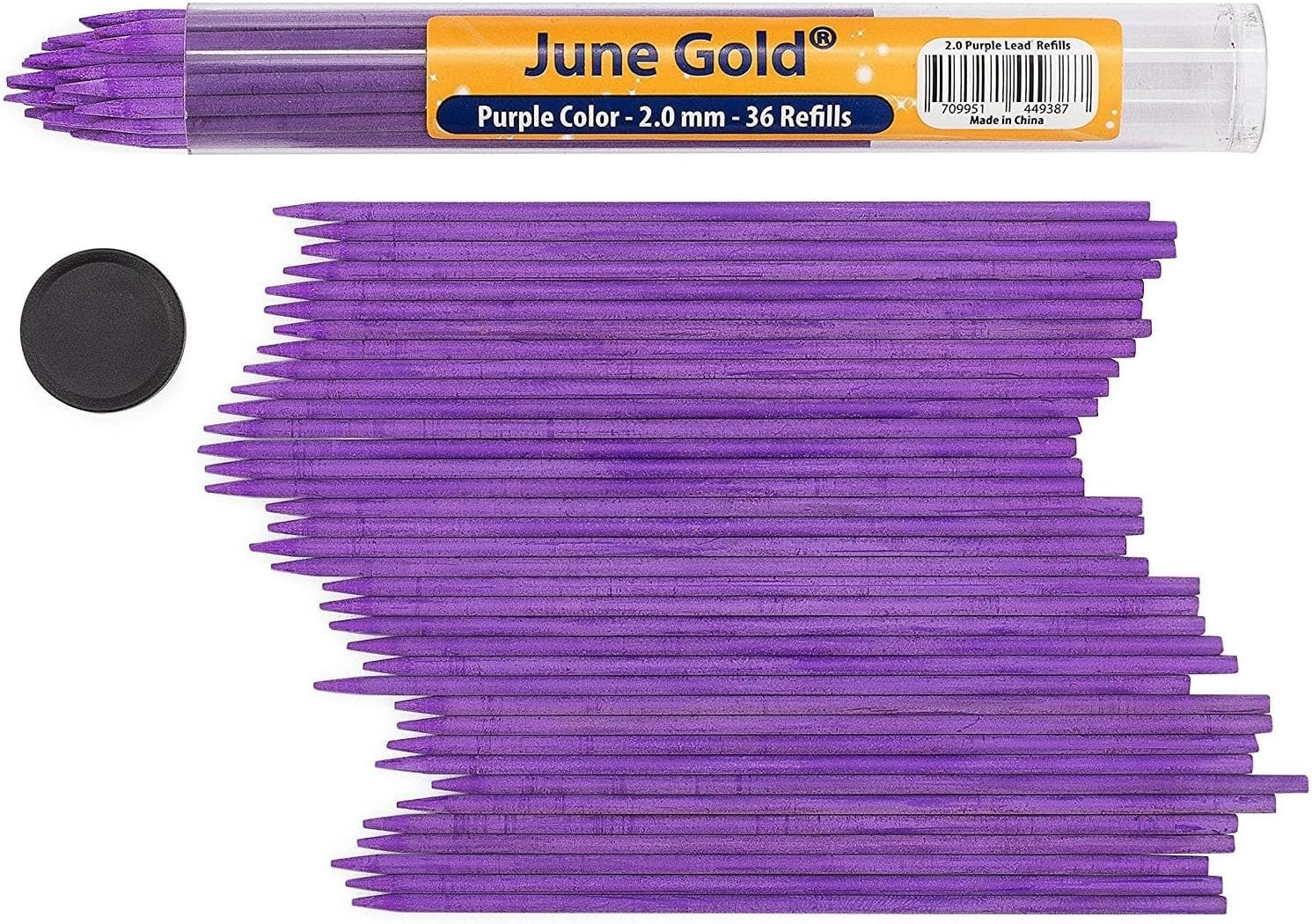 Purple 2.0Mm Lead Refills 36 Count Mechanical Pencil Bold Break Resistant New US