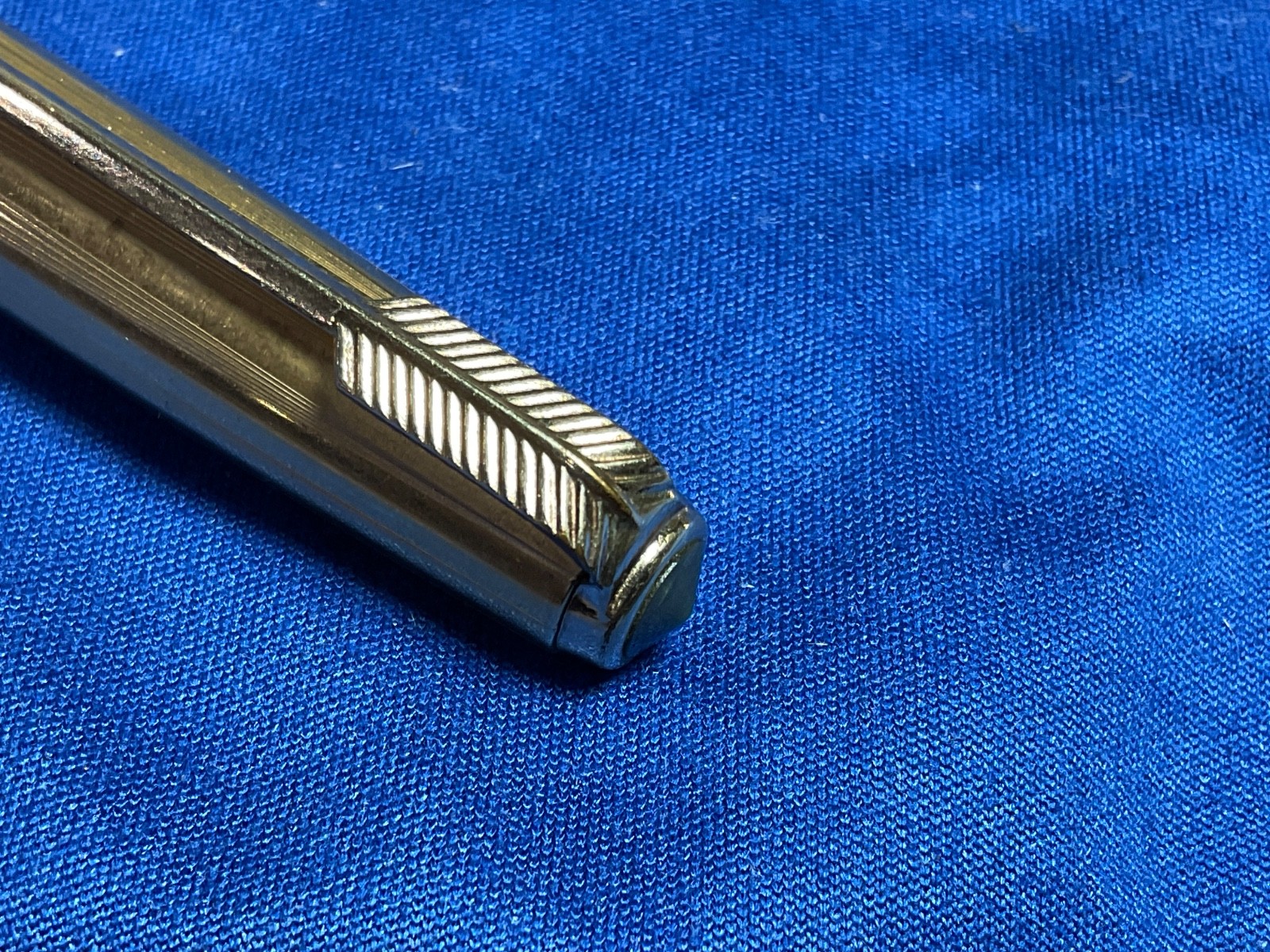 Vintage Parker Mechanical Pencil Black Barrel 1/10 12K Gold Filled Cap USA
