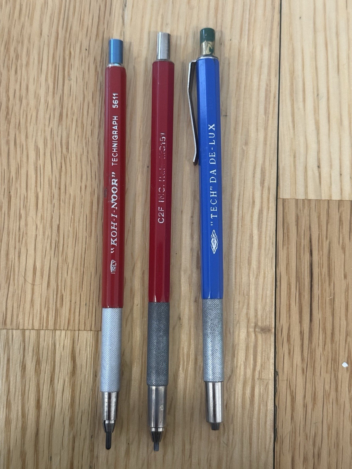 Vintage Lead Holders Lot Of 3 Mixed Brands