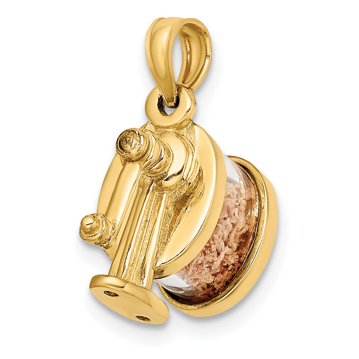 14K 3-D Moveable Pencil Sharpener Charm K7313