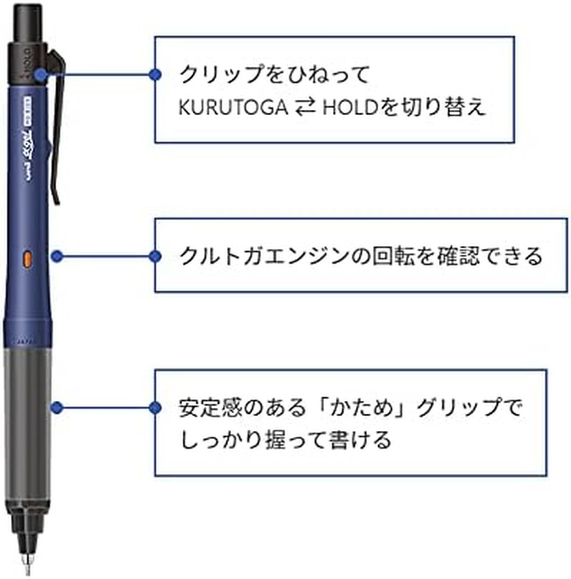 Alpha-Gel Switch Mechanical Pencil, 0.5 Mm, Navy Body (M51009GG1P.9)