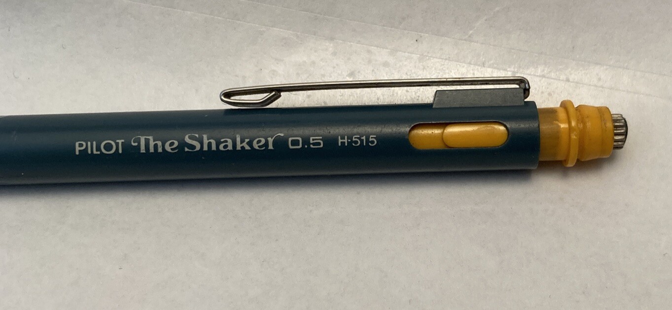 Vintage Pilot The Shaker H515 RARE BLUE Mechanical Pencil JAPAN MissingCap Works
