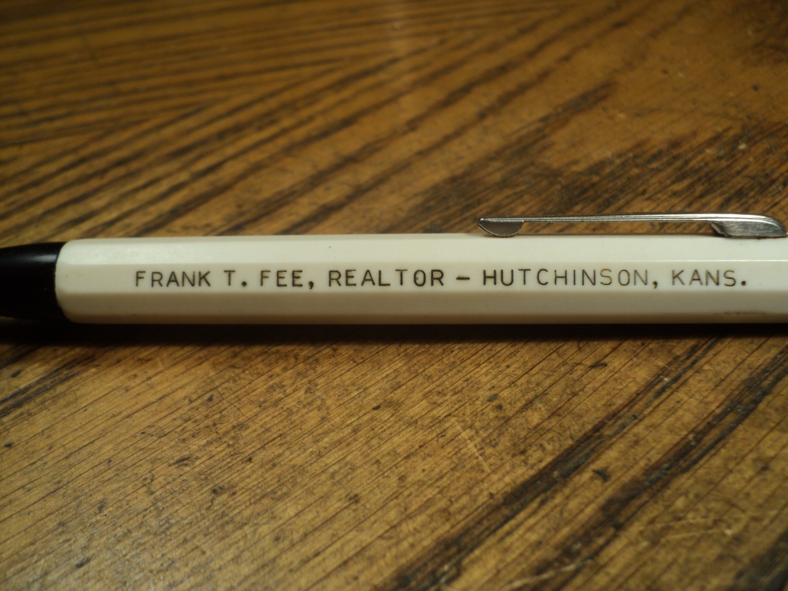 Vintage Autopoint Mechanical Pencil Frank F. Fee Realtor Hutchinson Kans USA