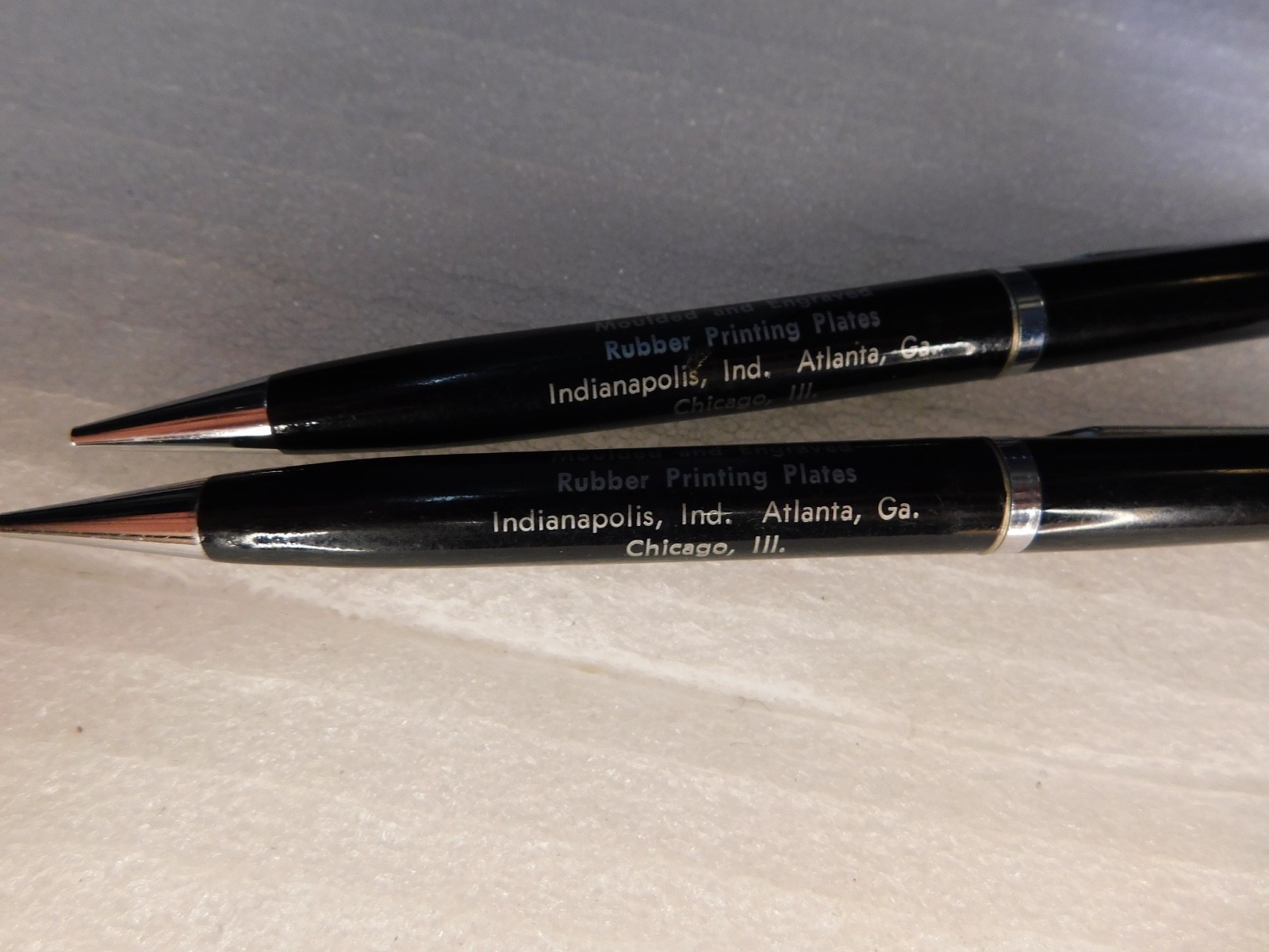 Pair Ritepoint Advertising Precision Rubber Plate Co. Mechanical Pencil