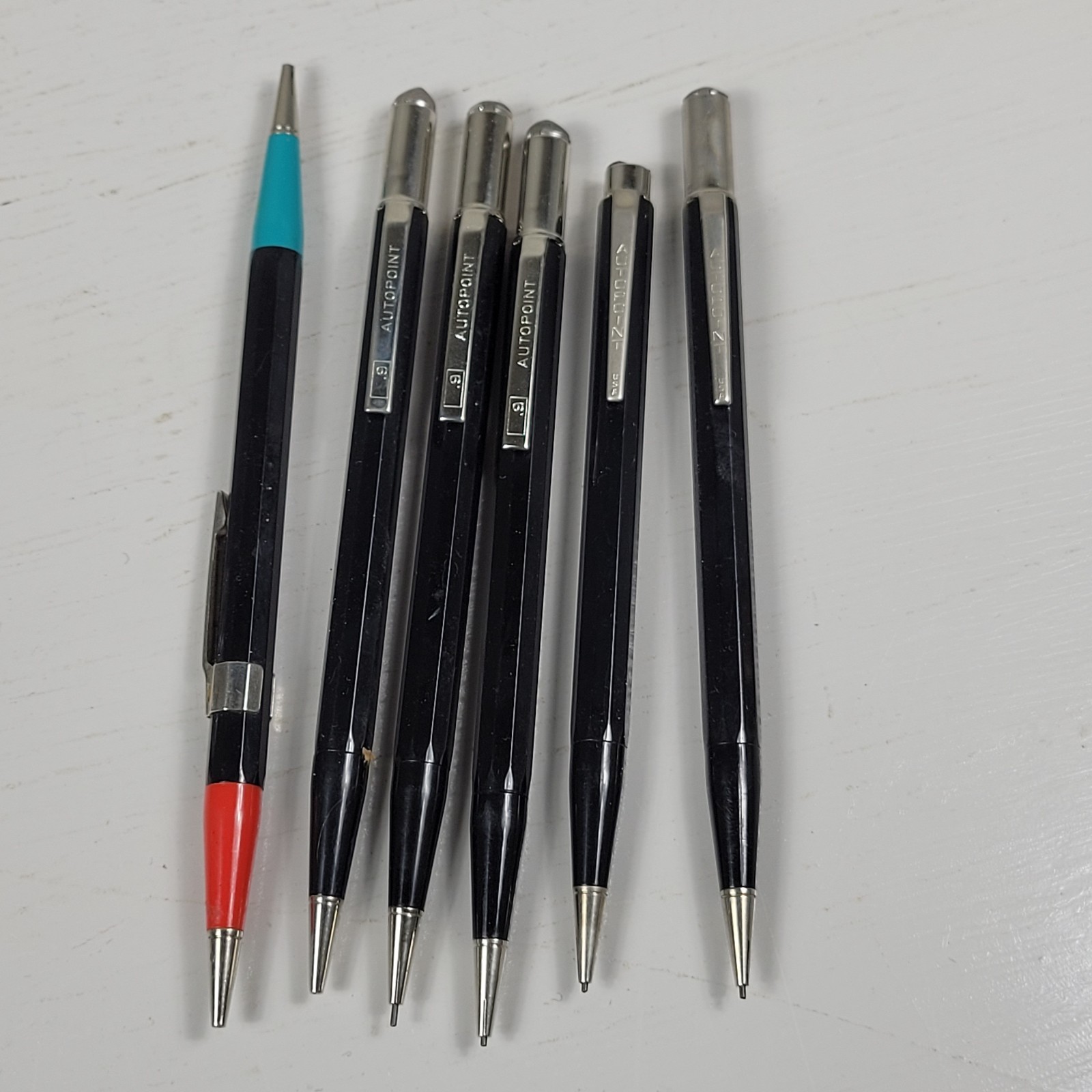 11 Vintage Mechanical Lead Pencils with 13 Boxes of Lead