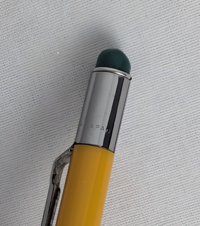 Vintage Pentel PD345 Solid Yellow Quicker Clicker Pencil