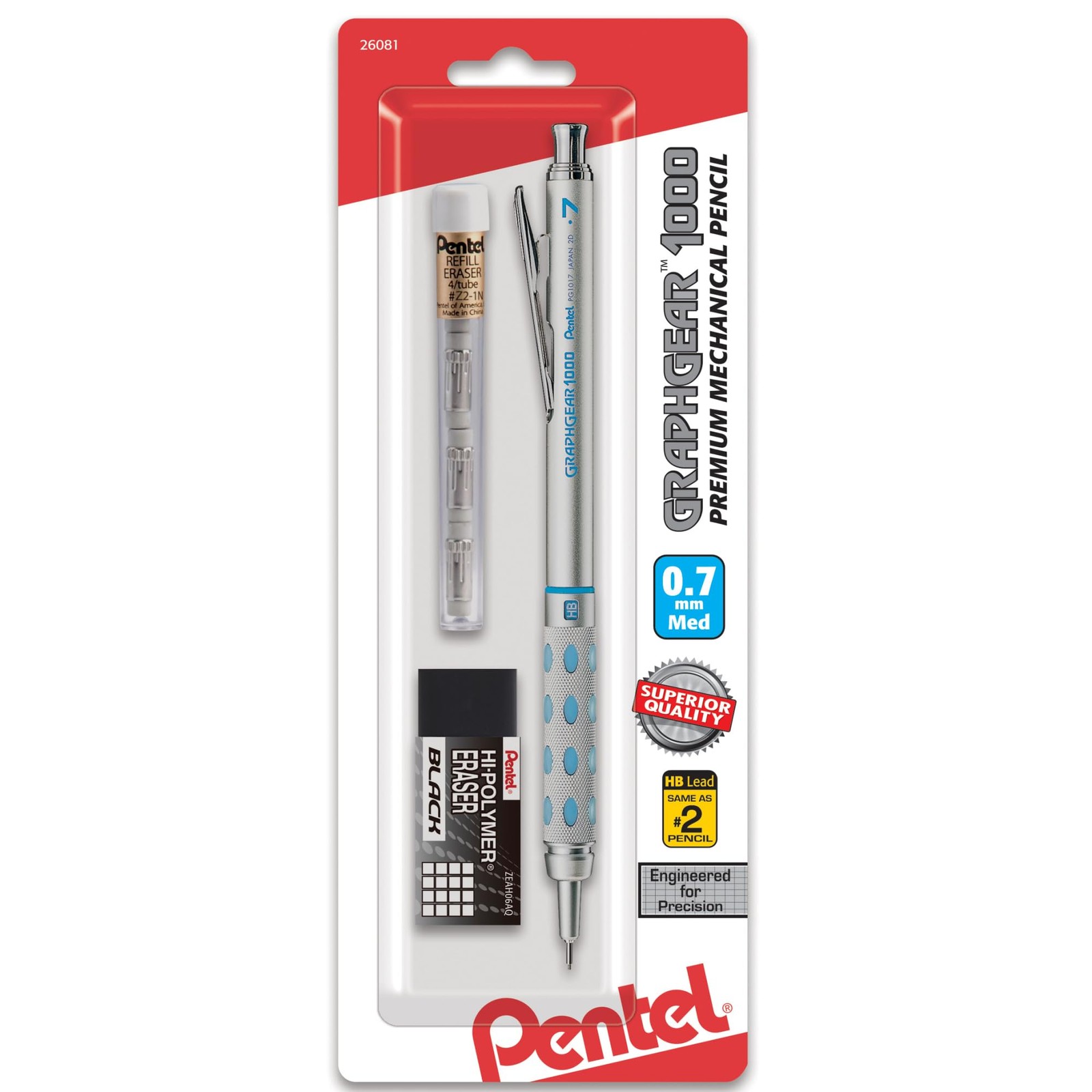 Pentel GraphGear 1000 Automatic Drafting Pencil (0.7mm), Office Product