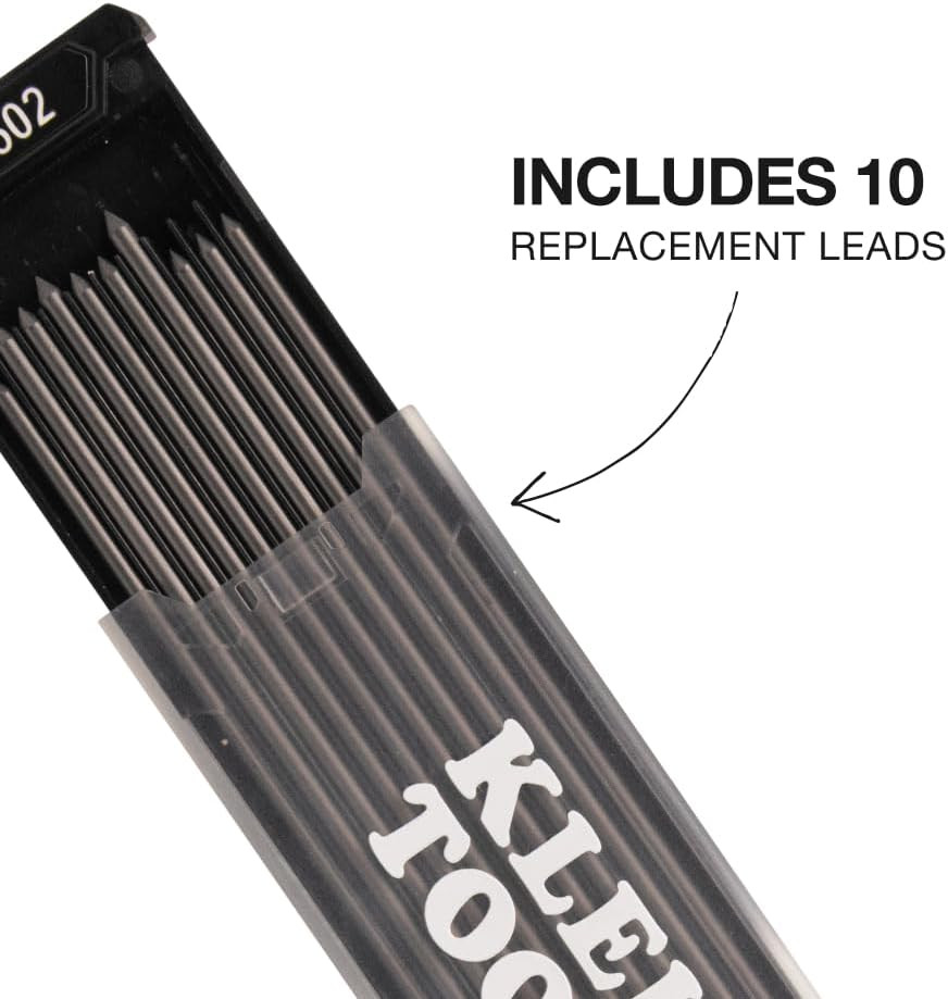80188 Skribes 2.8 Mm Mechanical Carpenter Pencil with Built-In Sharpener and 10-