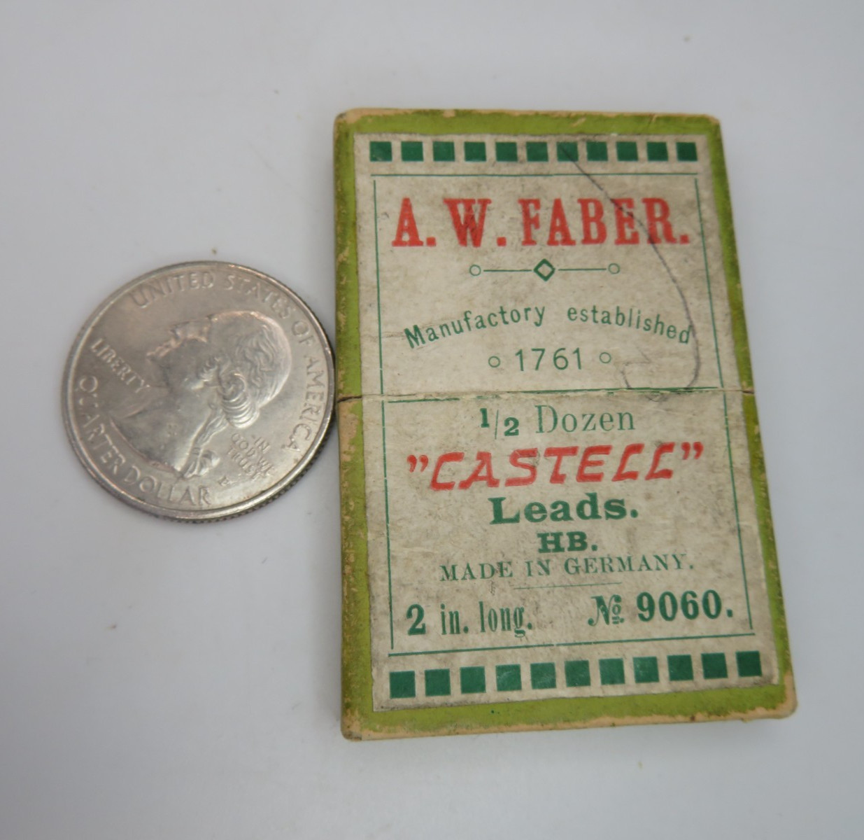 Vintage A.W. Faber Castell Refill Drawing Leads & Box (2 Leads in Box)