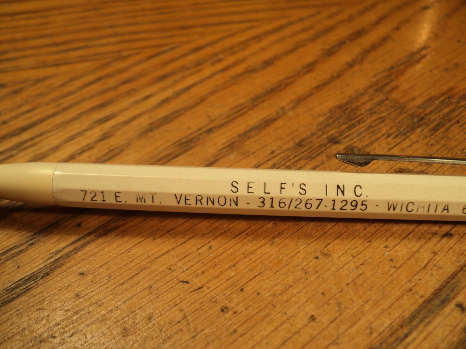 Vintage Autopoint Mechanical Pencil Advertising Self”s Inc Mt Vernon & Wichita