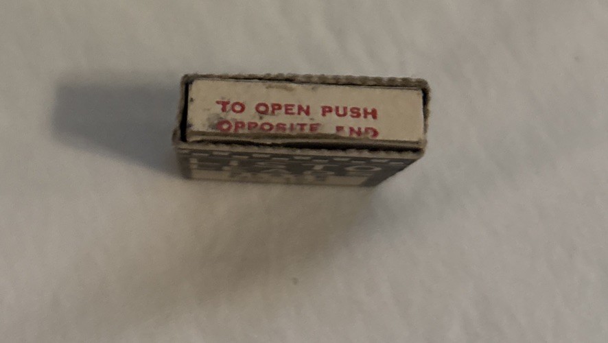 Vintage Listo Lead Black No. 162 Original 3 Pieces In The Box